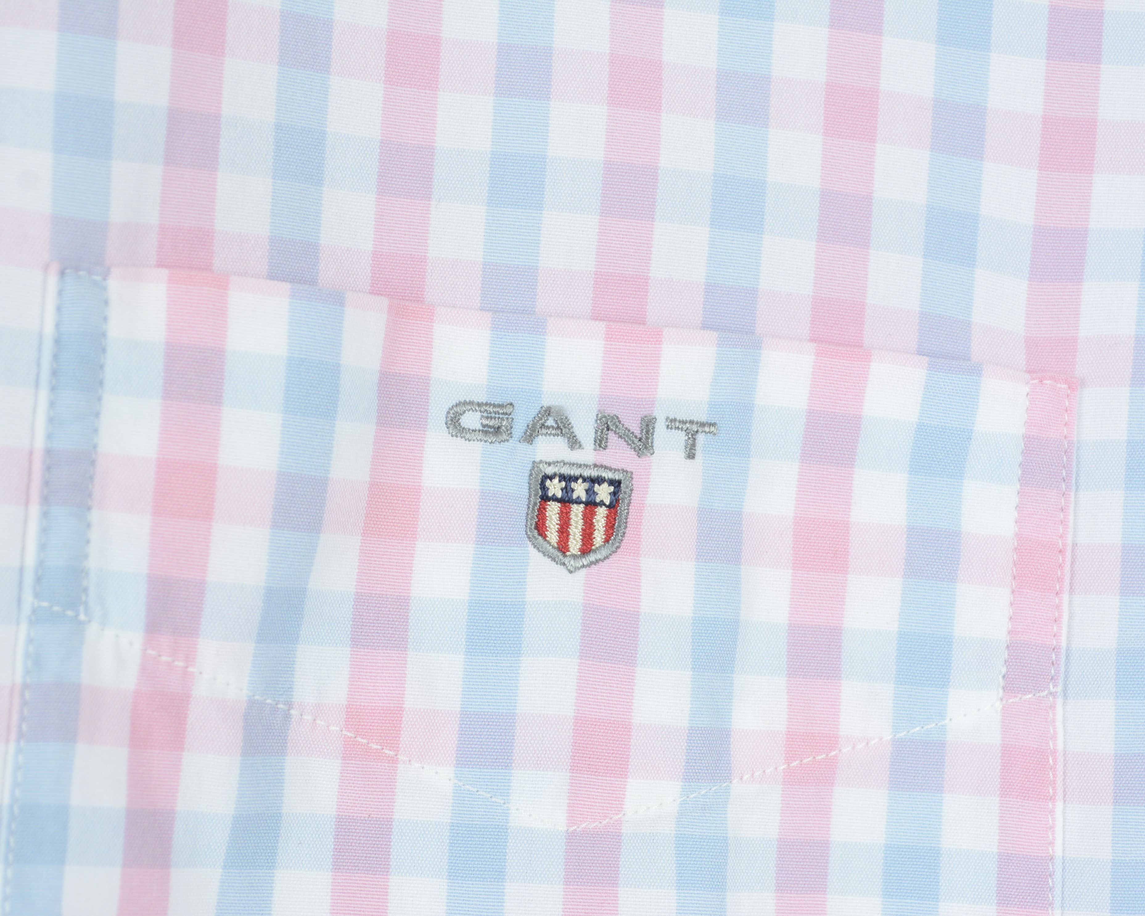 Gant Long Beach Poplin L Check Shirt Short Sleeved Button Up Top Size US M / EU 48-50 / 2 - 3 Thumbnail