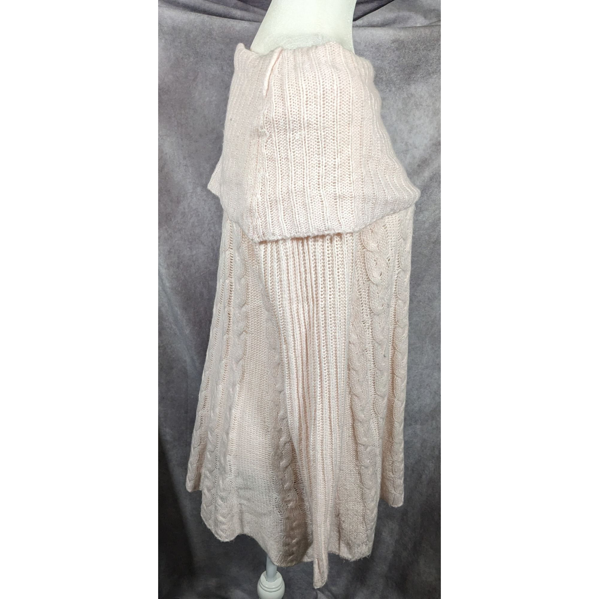 Other NorthStyle Pastel Pink Cable Knit Off Shoulder Mini Dress Si Size S / US 4 / IT 40 - 6 Thumbnail
