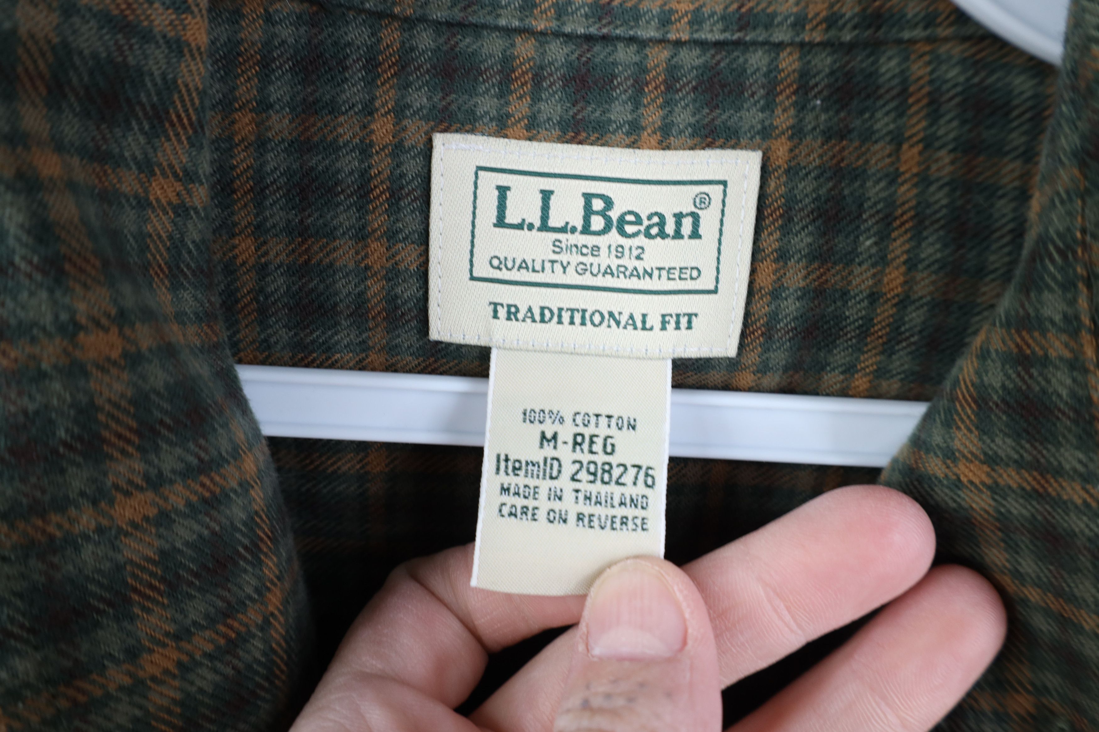 L.L. Bean Vintage LL Bean Flannel Collared Button Down Shirt Plaid Size US M / EU 48-50 / 2 - 7 Thumbnail