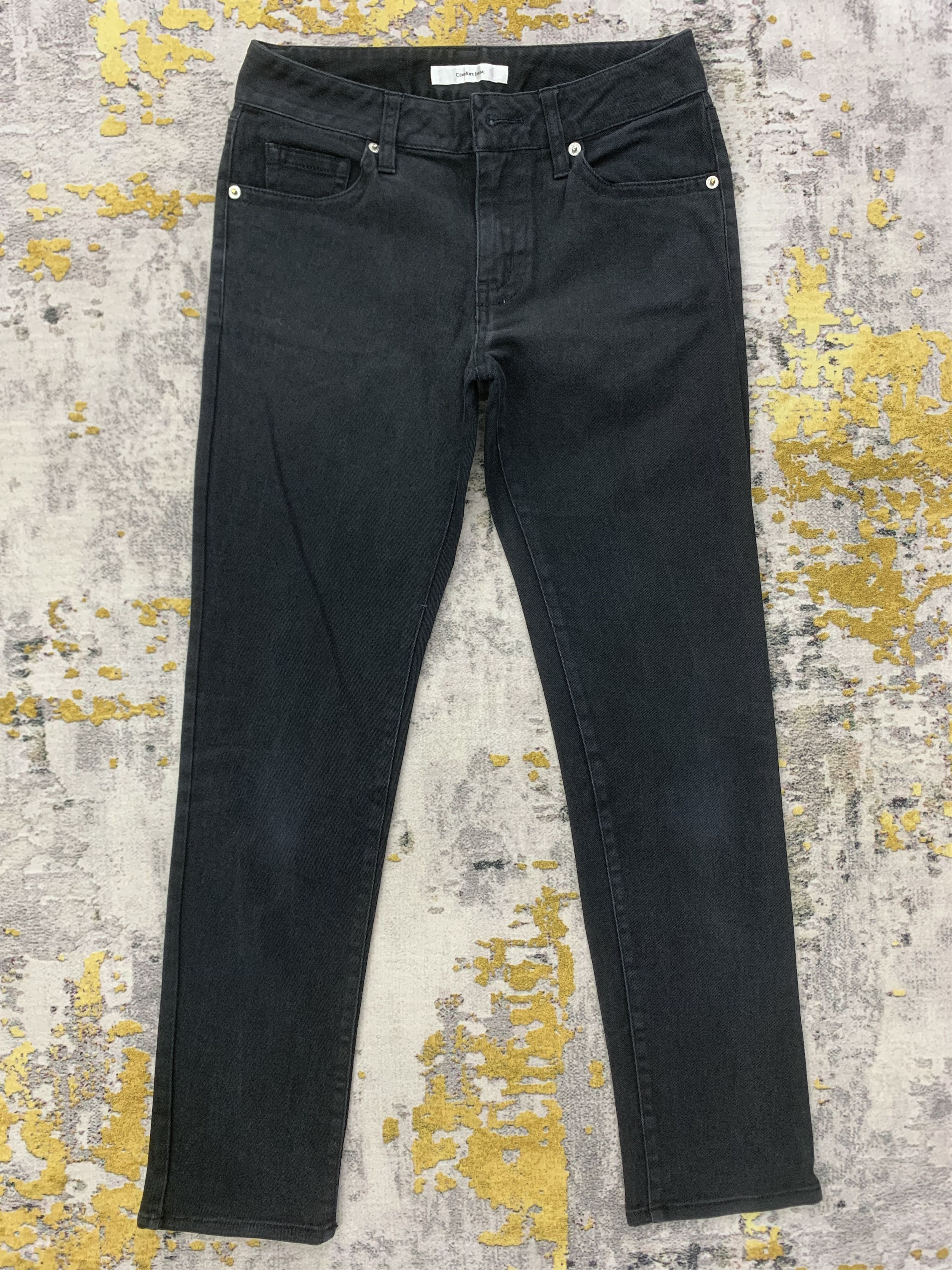 image of Vintage Comfort Basic Pants Size 26 in Black, Women's
