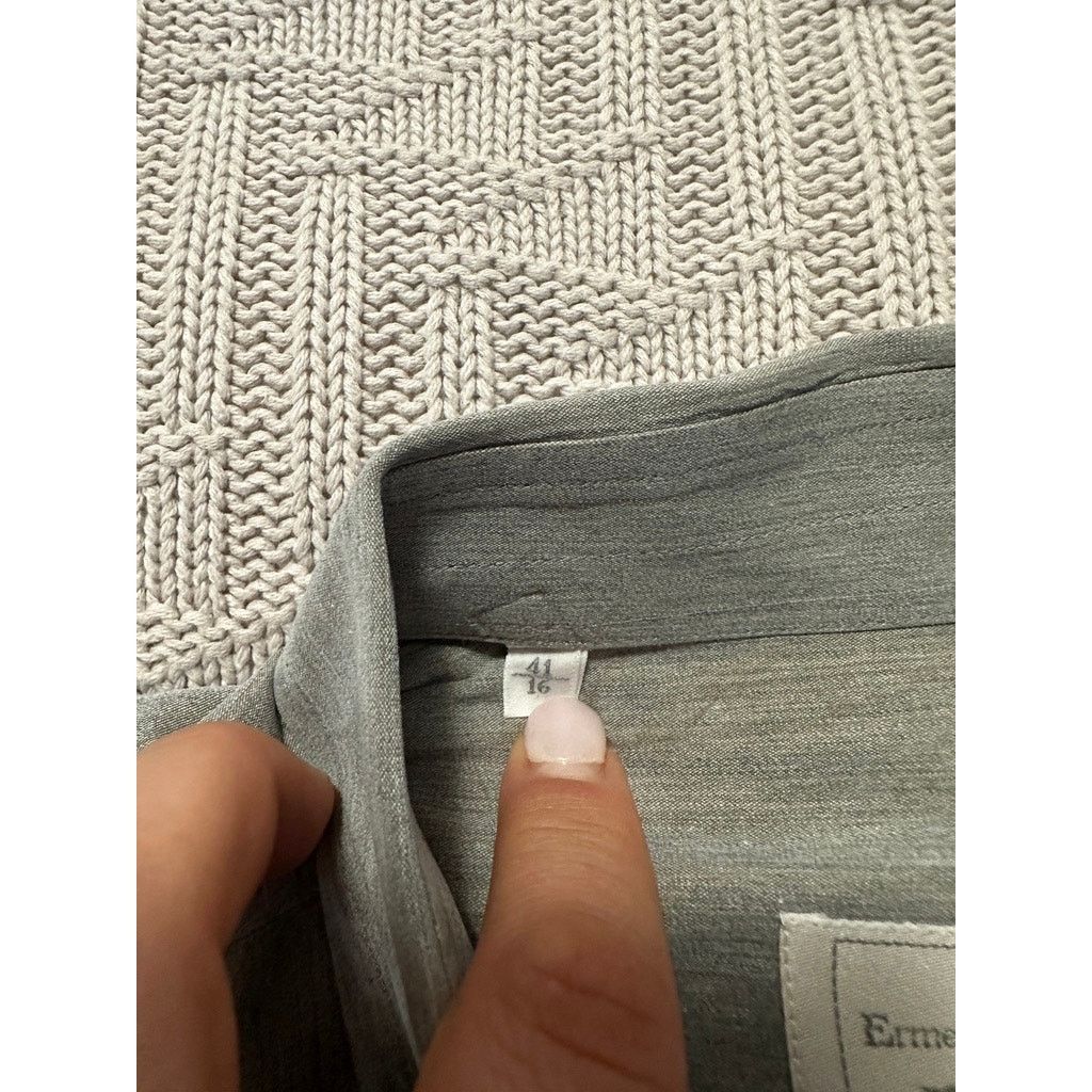 Ermenegildo Zegna Ermenegildo Zegna gray button down size 16 Size US L / EU 52-54 / 3 - 5 Thumbnail