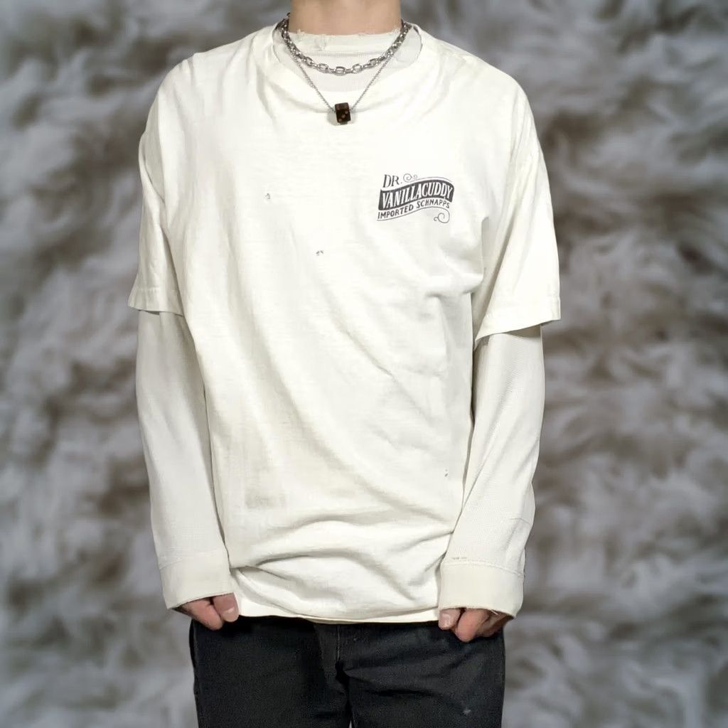 Vintage VINTAGE Touch of Gold shirt Mens XL White Slogan Graphic 90s Dr Vanillacuddy Shirt Mens XL White Tee Graphic Alcohol 90s Mens Clothing Size US XL / EU 56 / 4 - 1 Thumbnail