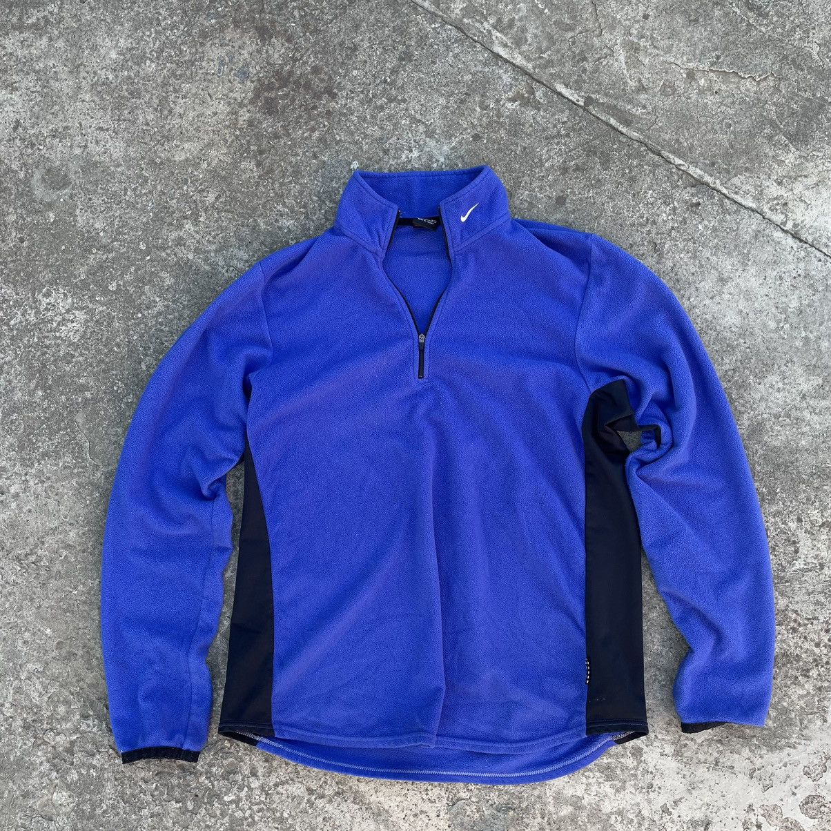 Vintage Vintage Nike Fleece Zip 1/4 Small Swoosh 90s Y2K Style USA Size US L / EU 52-54 / 3 - 2 Thumbnail