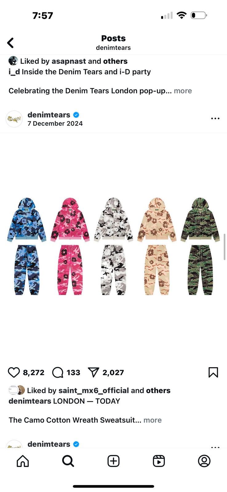 DENIM TEARS Denim Tears The Cotton Wreath Sweatpant Size US 32 / EU 48 - 6 Thumbnail