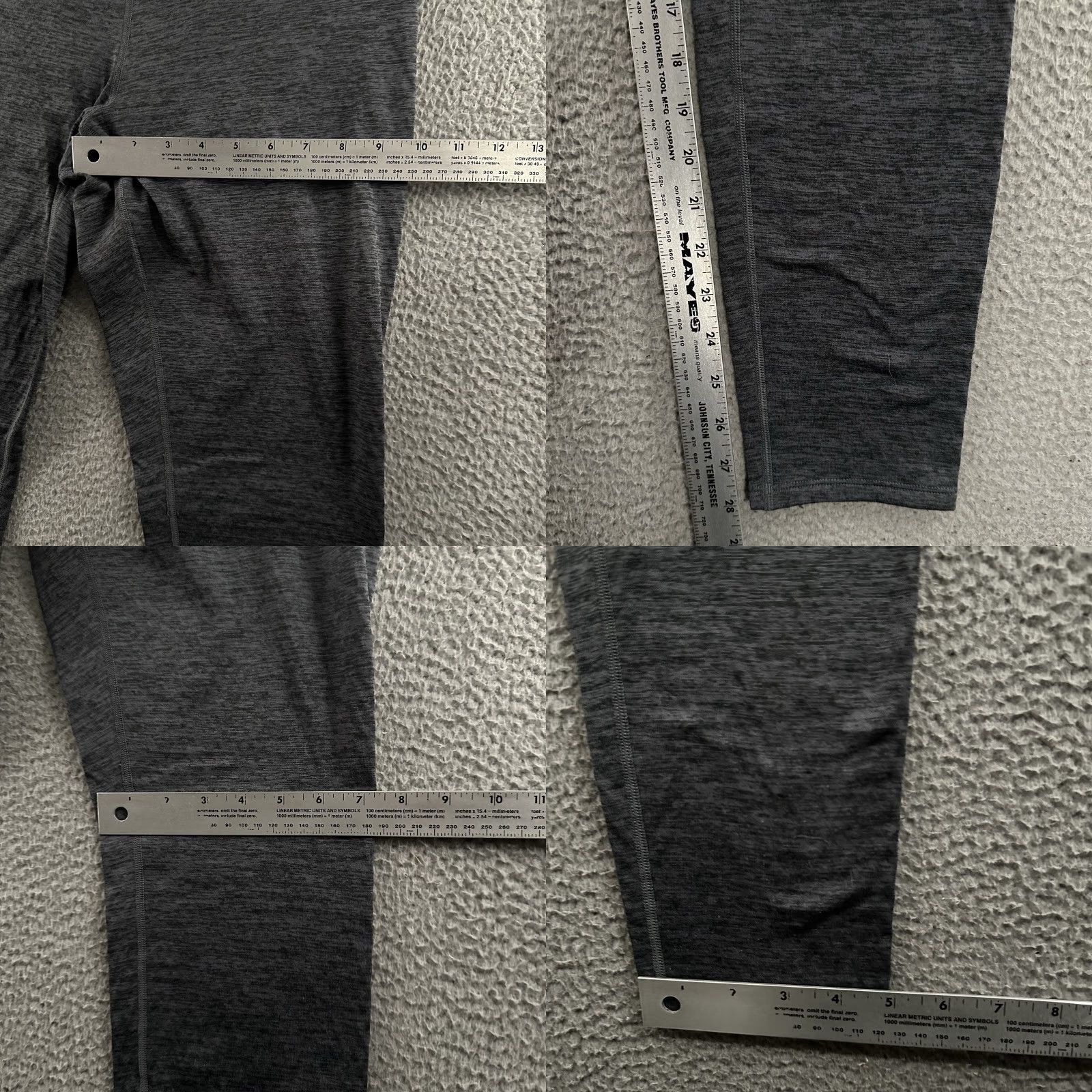 Under Armour Under Armour Womens Leggings Gray Size Large Base 2.0 Heatgear Polyester Blend Compression Stretch Ankle Mid Rise 8.5-10.5 in 32 in Waist 28 in Inseam Size 36" / US 14 / IT 50 - 8 Thumbnail