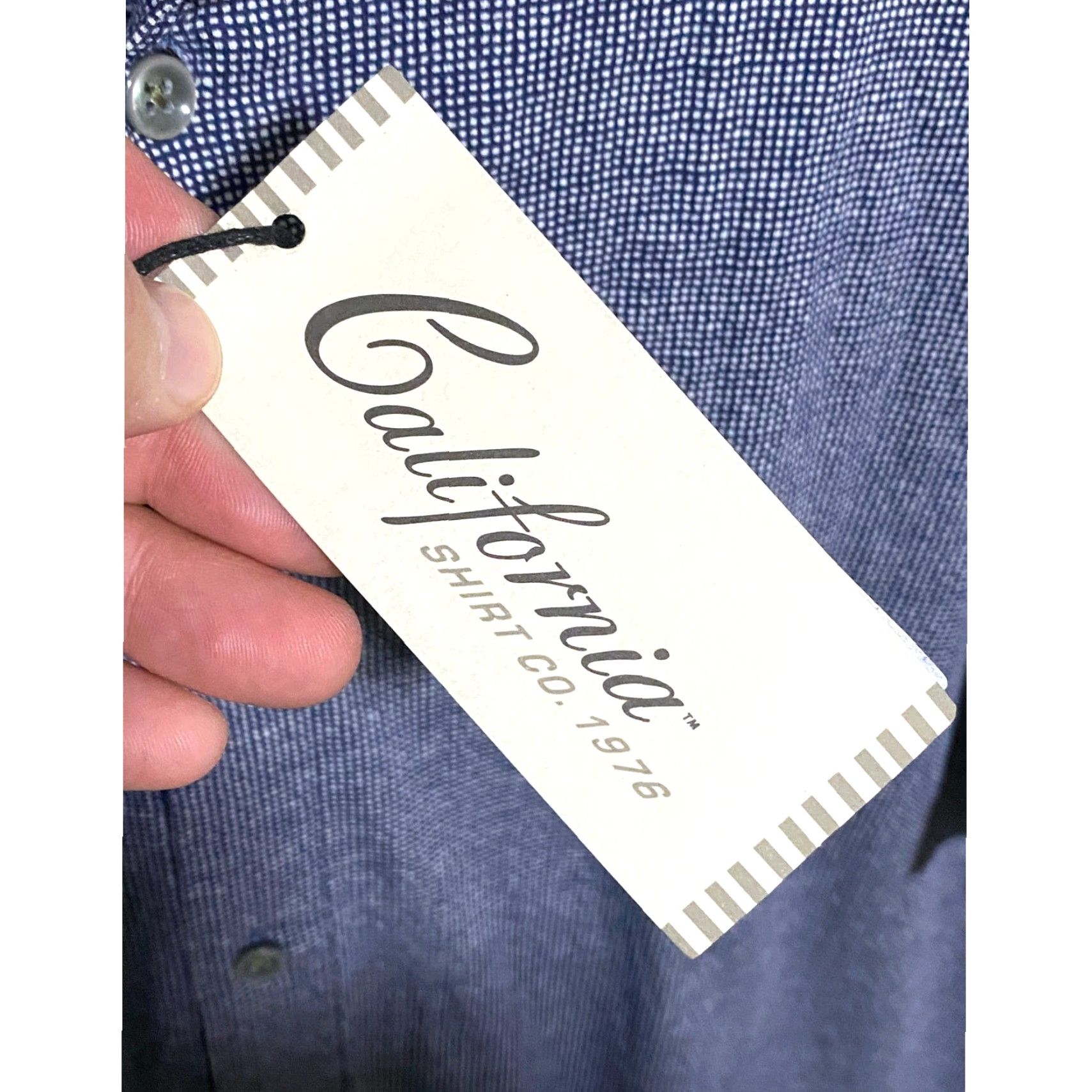 CO VINTAGE California Shirt Co Navy/Blue Button-Up Shirt Men 3XL NWT Geometric Nautical Preppy Casual Workwear Shirt Size US XXL / EU 58 / 5 - 7 Thumbnail