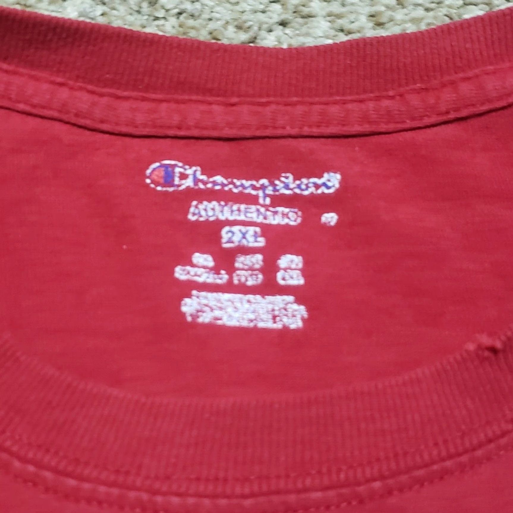 Champion NRCC New River Community College Shirt Red Adult 2XL Mens Size US XXL / EU 58 / 5 - 3 Thumbnail