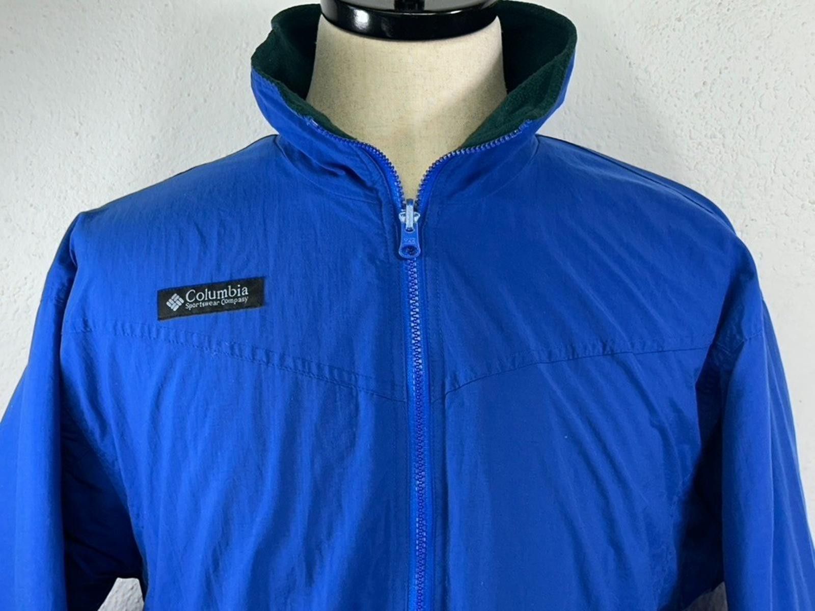 Columbia Columbia Vintage Fleece Lined Full Zip Bomber Jacket Blue L Size US L / EU 52-54 / 3 - 2 Thumbnail