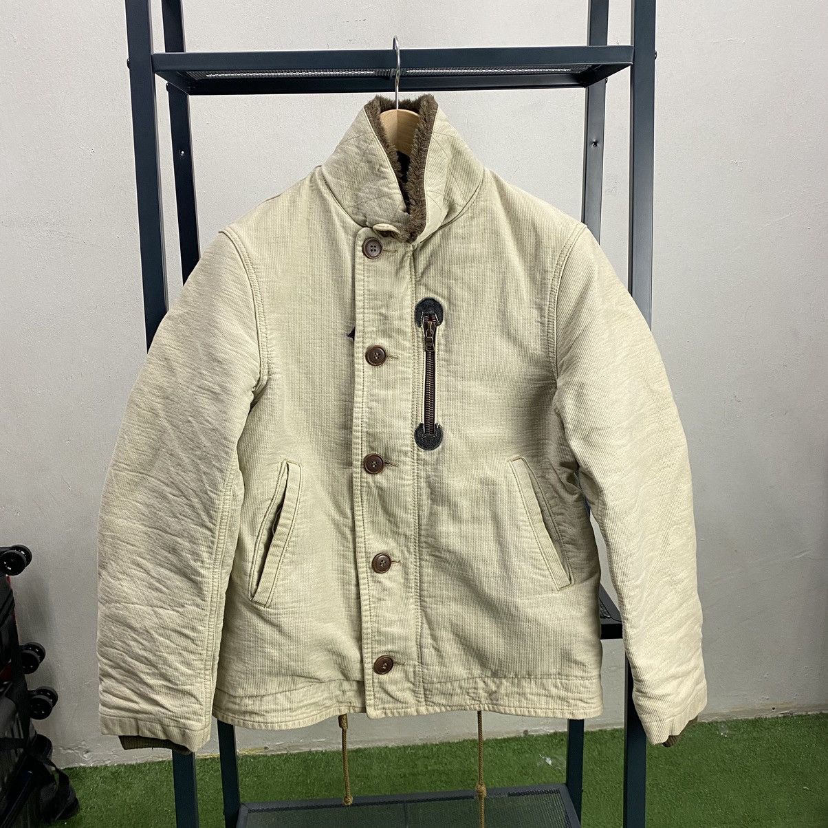 Blue Blue Japan × Japanese Brand × Vintage VINTAGE RARE‼️BLUE BLUE JACKET WITH FUR LINING Size US M / EU 48-50 / 2 - 1 Thumbnail