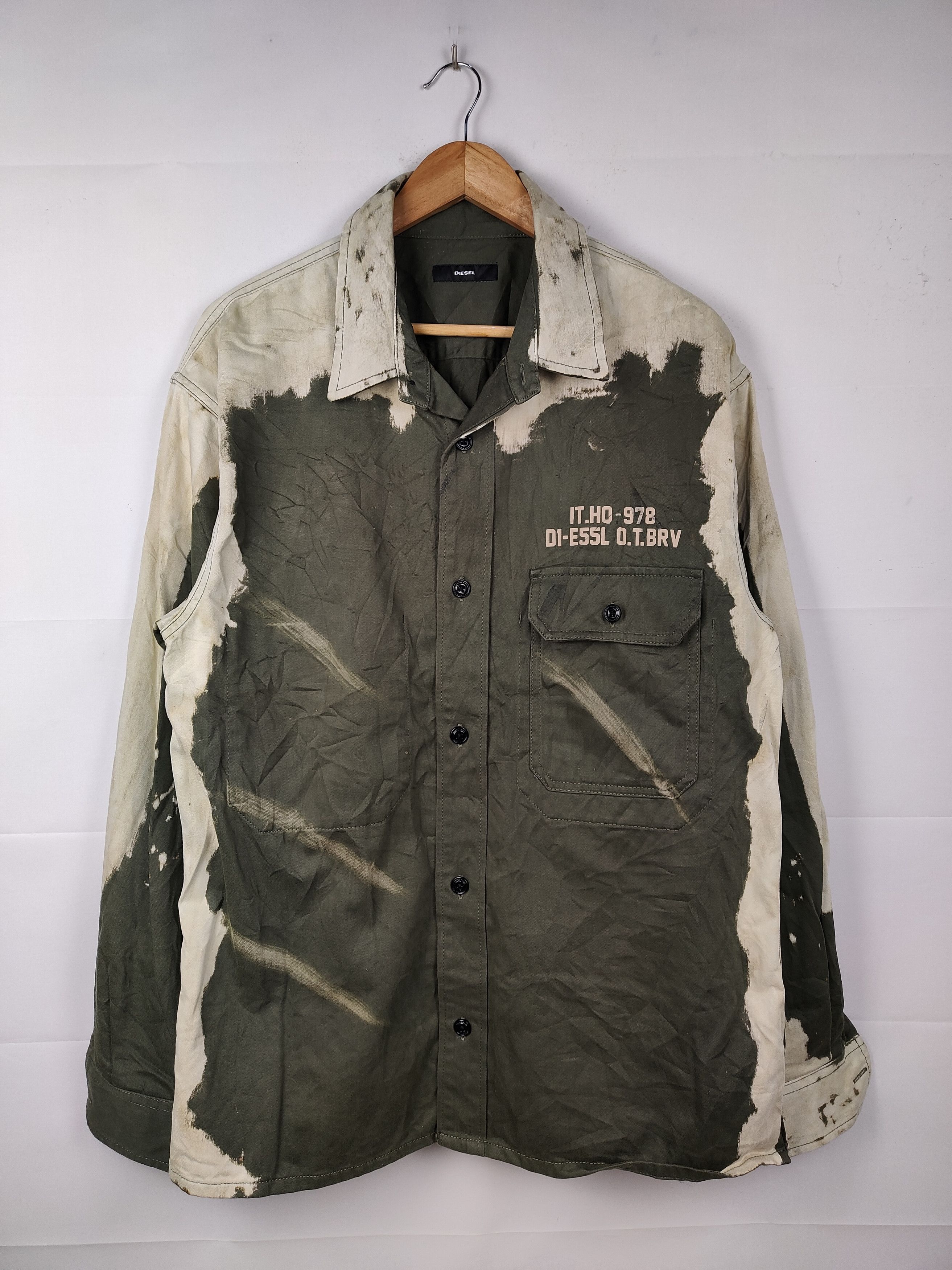 Diesel Diesel Acid Wash Button Collar Jacket Size US L / EU 52-54 / 3 - 1 Thumbnail