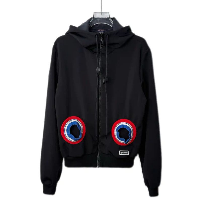 Louis Vuitton Louis Vuitton Black Hooded Women's Jacket 0089 Size M / US 6-8 / IT 42-44 - 1 Thumbnail