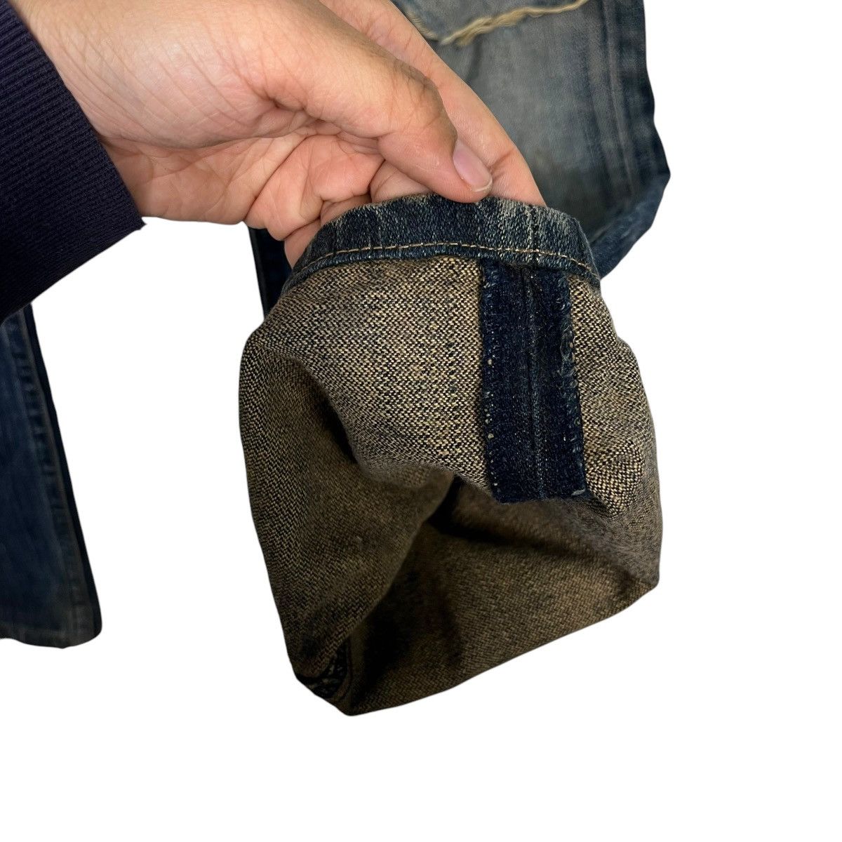 14th Addiction Vintage Wrangler Distressed Denim Jeans Size 28" / US 6 / IT 42 - 12 Thumbnail
