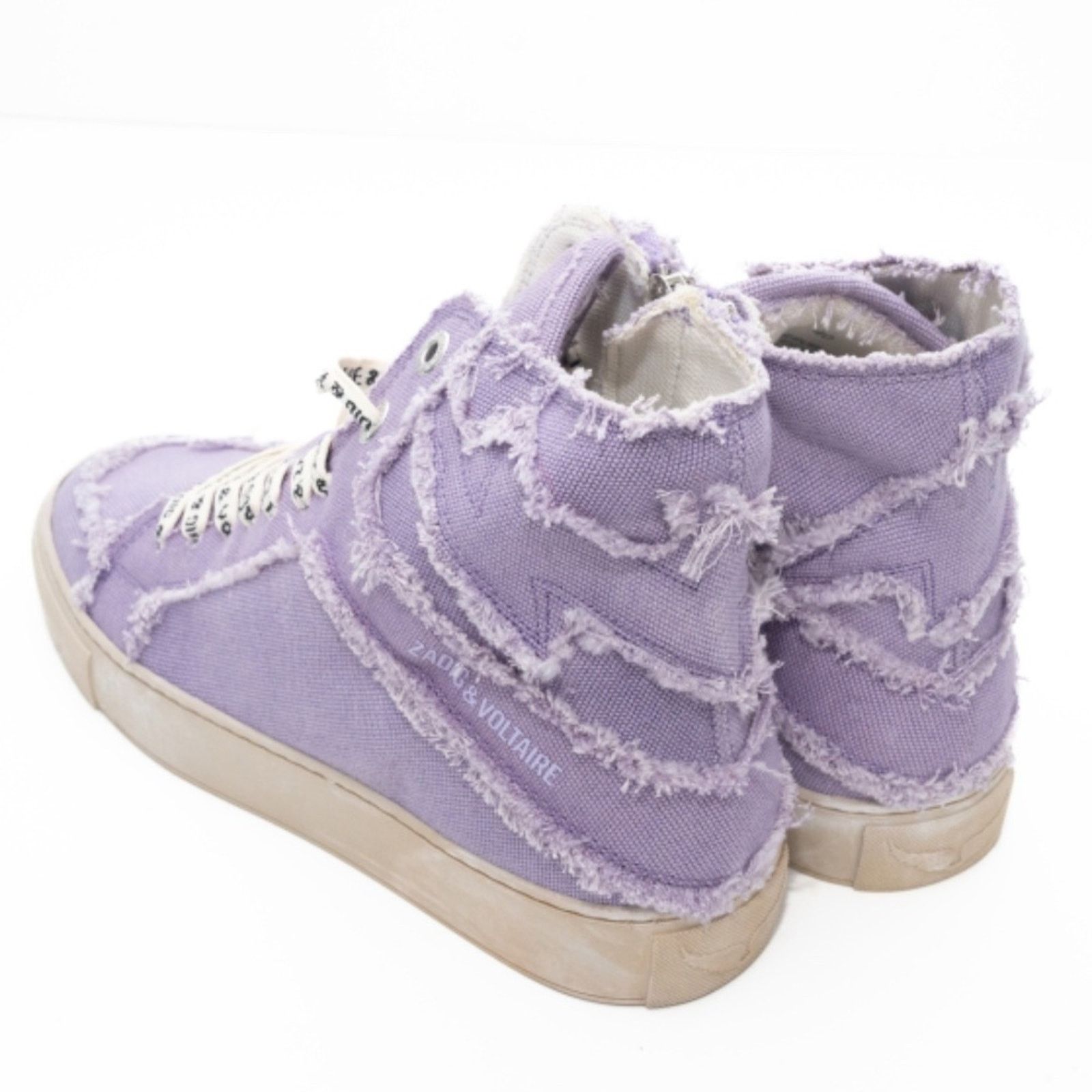 Zadig & Voltaire Zadig Voltaire. High Flash Canvas Shoes In Purple. Size US 10 / IT 40 - 5 Thumbnail