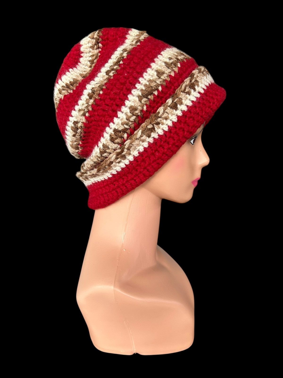 Japanese Brand × Kapital × Vintage Crochet Knitted Handmade Beanie Hats Size ONE SIZE - 2 Thumbnail