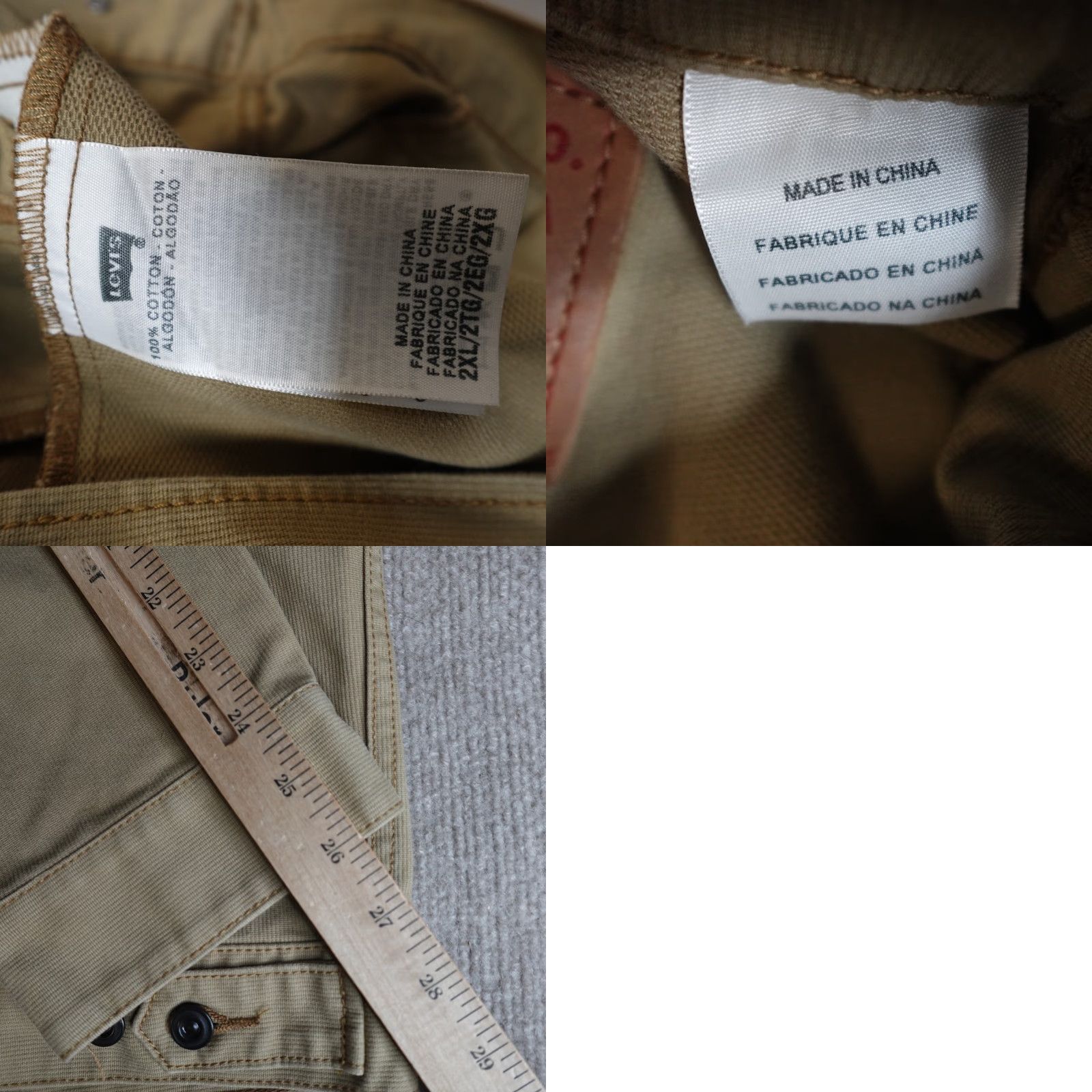 Levi's Levi's Jacket 2XL Beige Trucker Corduroy Button Front Zip 70167 Mens Regular Corduroy Biker Fall Winter Spring Casual Workwear Size US XXL / EU 58 / 5 - 8 Thumbnail