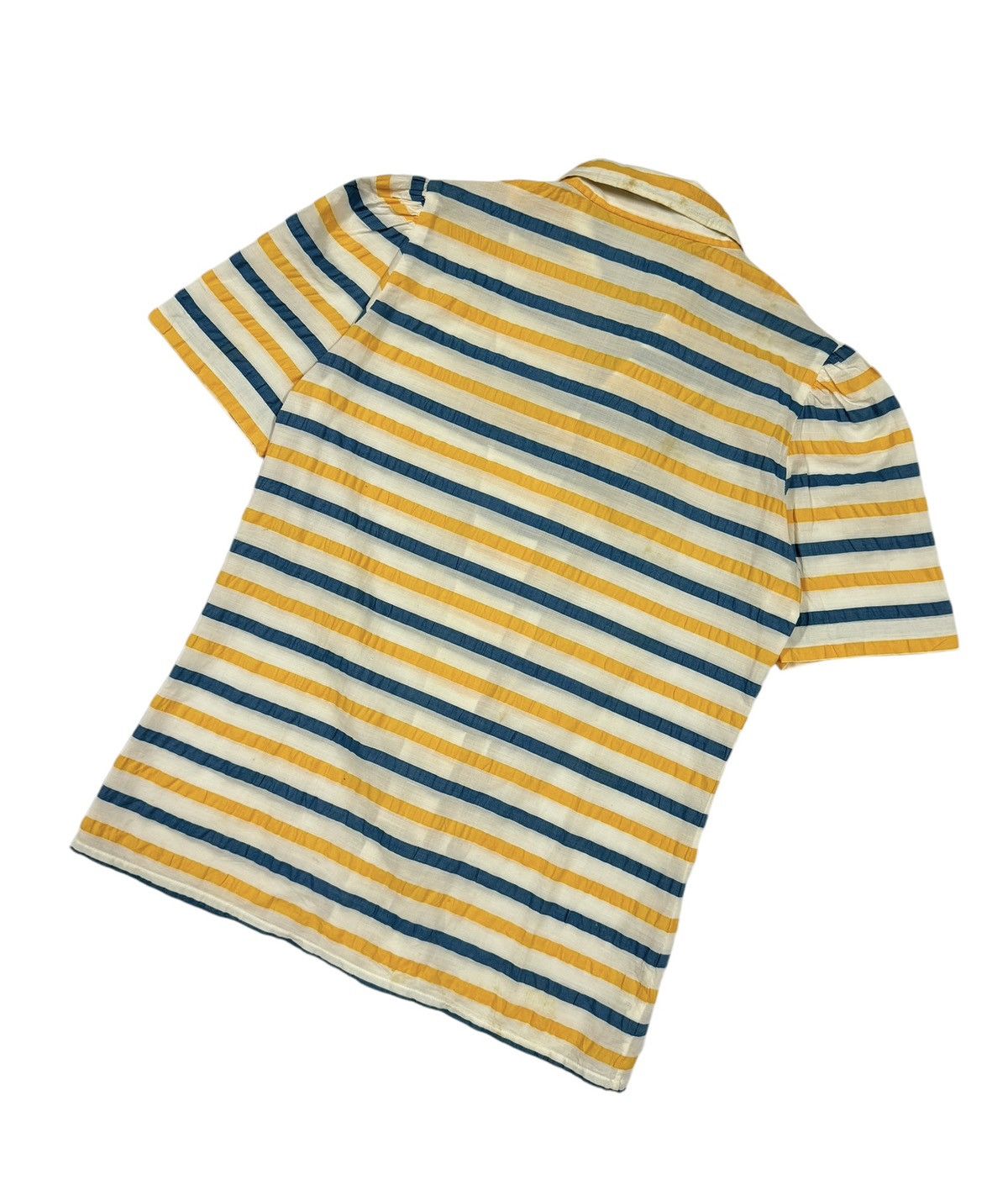 Christian Dior Monsieur × Vintage Vtg🔥Christian Dior Pret-A-Porter Striped Wrickle Shirt Size S / US 4 / IT 40 - 10 Thumbnail
