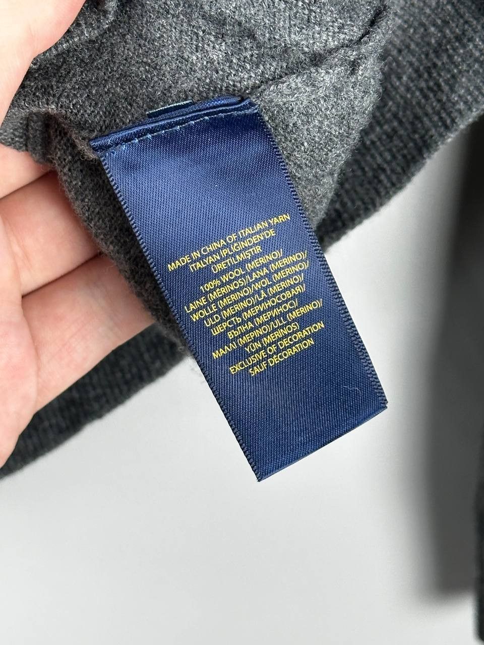 Polo Ralph Lauren Polo RALPH LAUREN Grey Merino Wool Luxury Cardigan Size US S / EU 44-46 / 1 - 10 Thumbnail