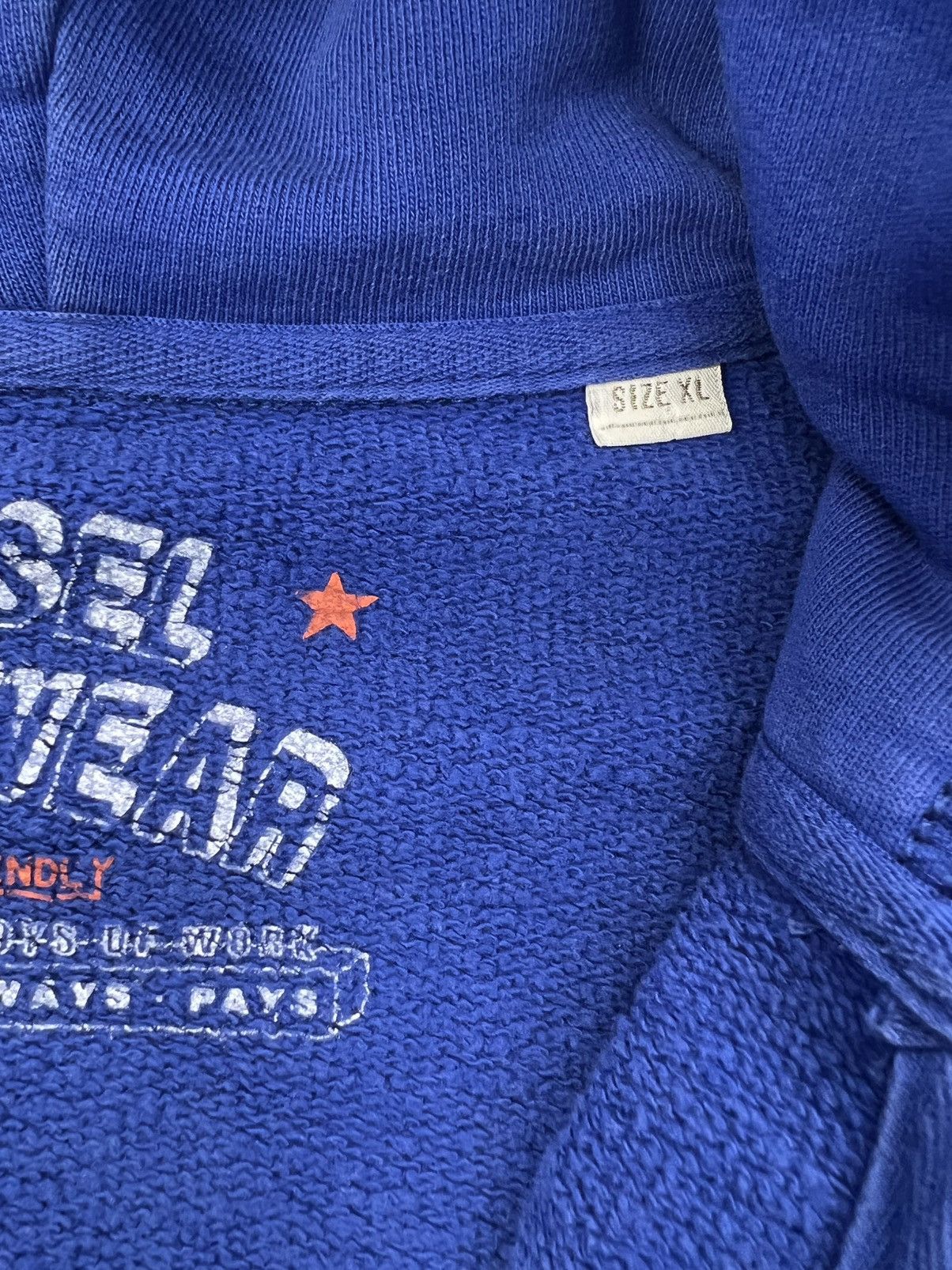 Diesel × Vintage Diesel hoodie big logo BOXY AVANT GARDE vintage Size US XL / EU 56 / 4 - 7 Thumbnail