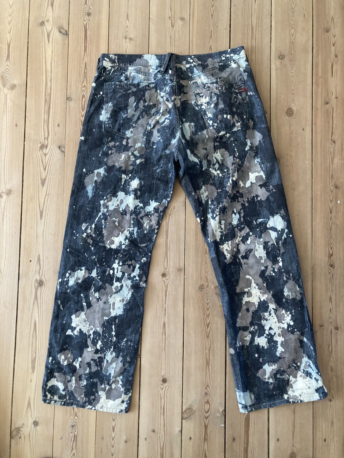 Diesel Rare wide fit diesel splash denim Size US 34 / EU 50 - 4 Thumbnail