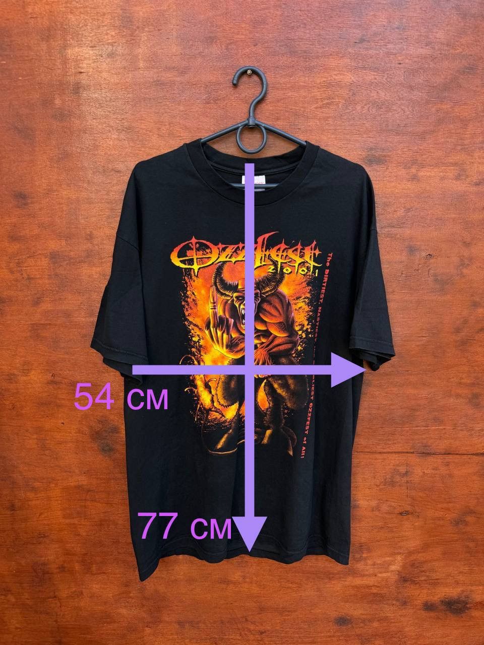 Band Tees Ozzy Osbourne 2001 OZZFEST Concert Hanes Heavyweight sz XL Size US L / EU 52-54 / 3 - 7 Thumbnail