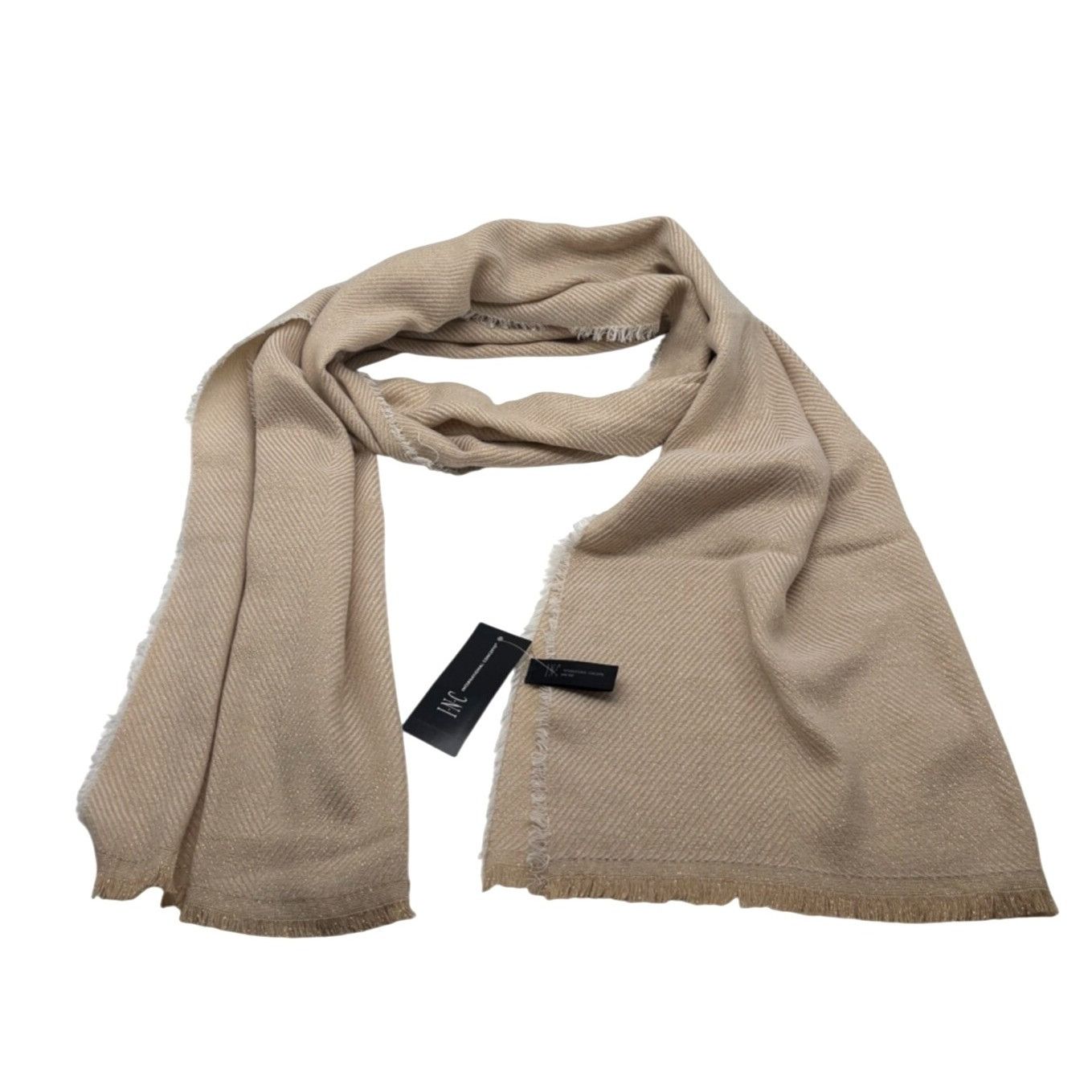Other Inc International Concepts Two-Tone Shine Scarf / Wrap, Sand Size ONE SIZE - 9 Thumbnail