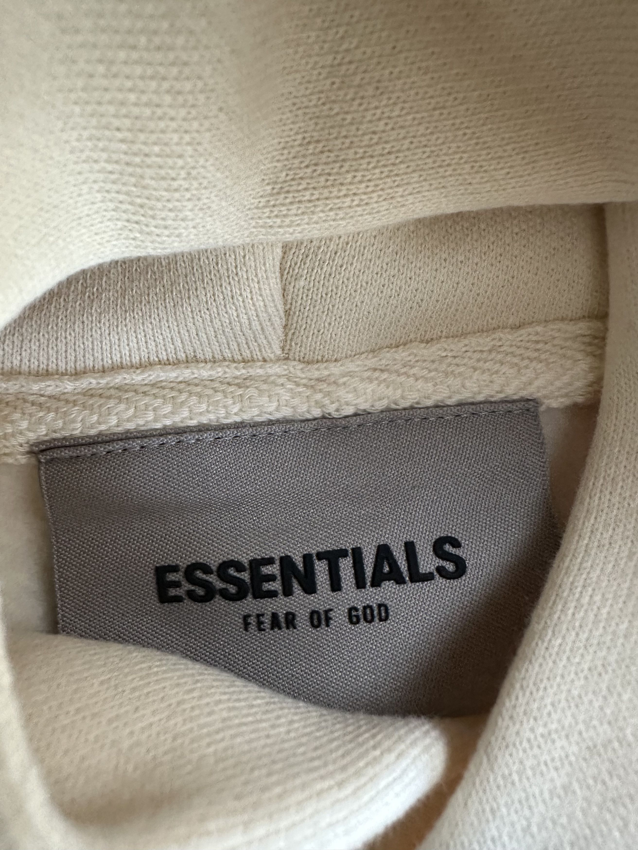Essentials × Fear of God FEAR OF GOD "ESSENTIALS" BUTTERCREAM HOODIE APPLIQUE LOGO Size US S / EU 44-46 / 1 - 5 Thumbnail