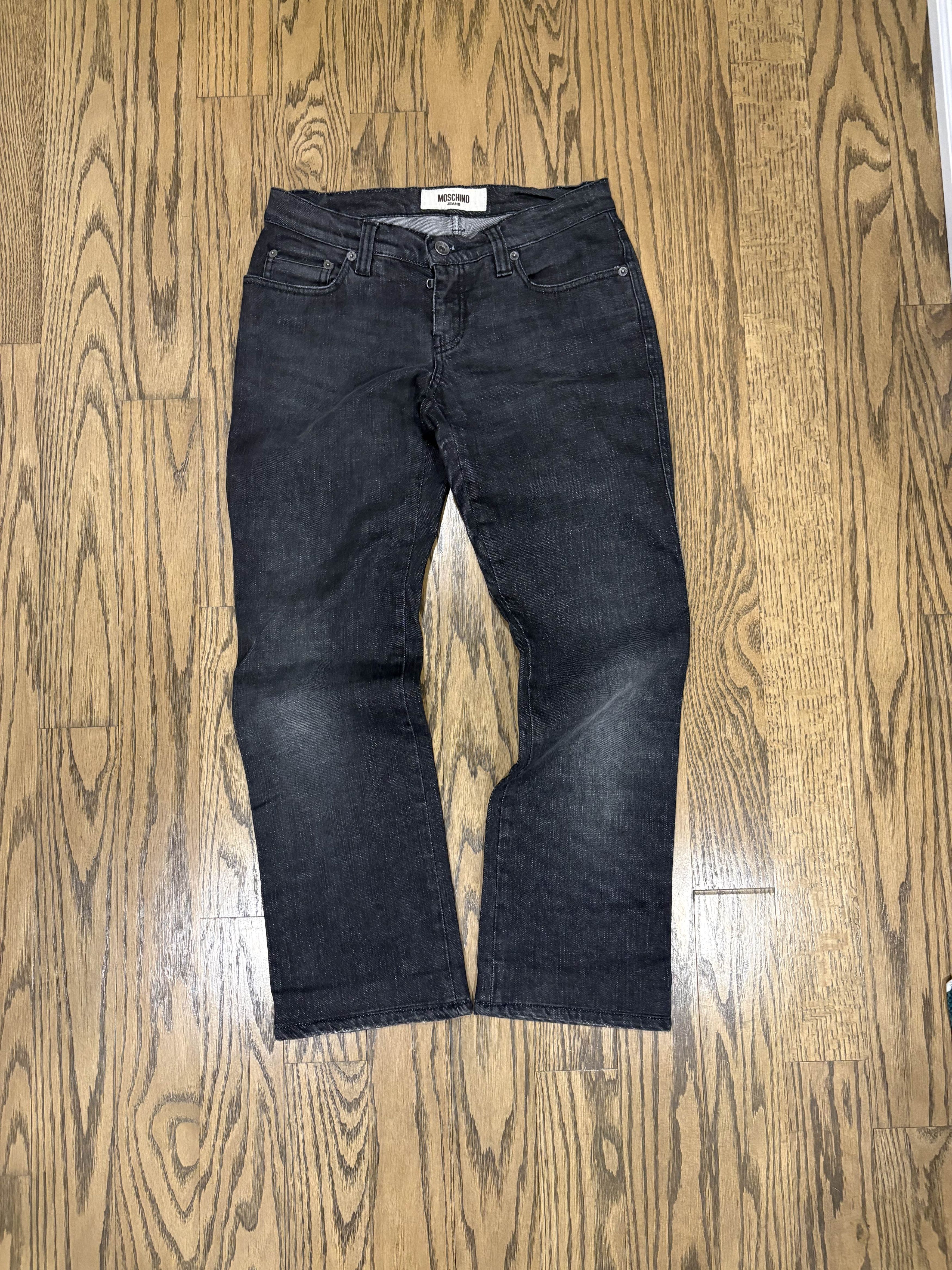 Moschino Moschino 'Donna' Peace Black Denim Size 27" / US 4 / IT 40 - 1 Thumbnail