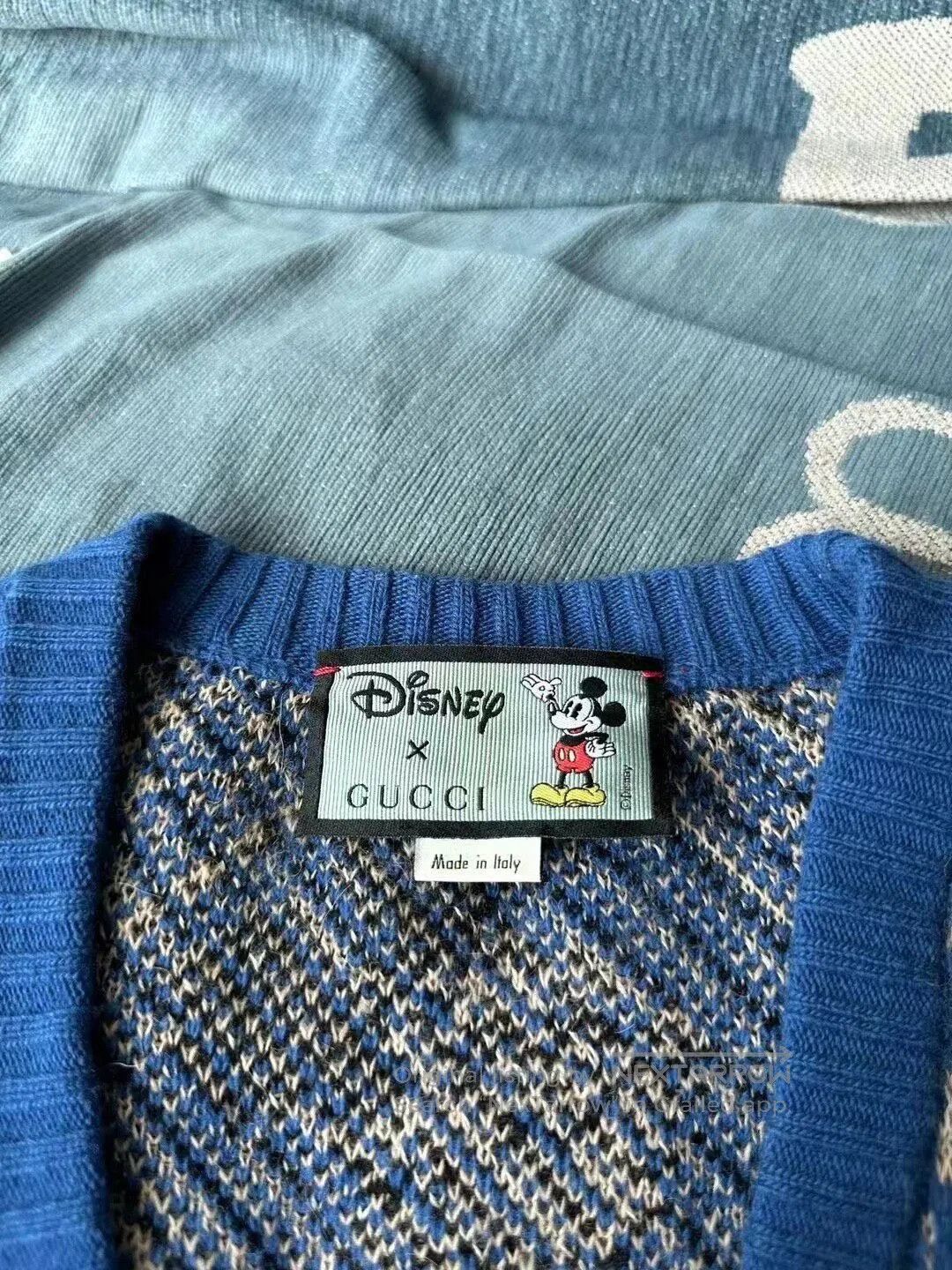 Gucci Guicci Blue Mickey Cardigan| Size M / US 6-8 / IT 42-44 - 3 Thumbnail