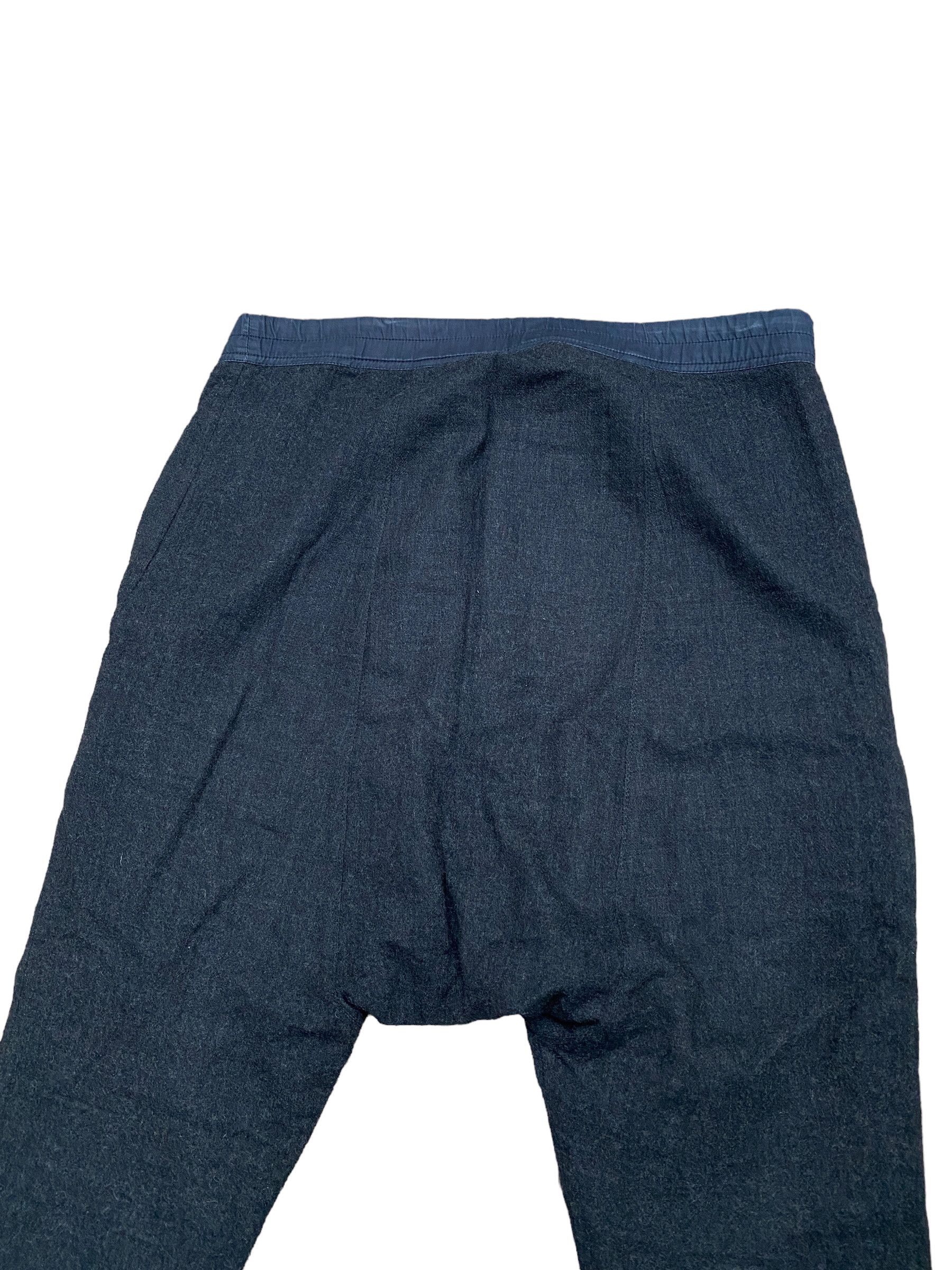 Rick Owens FW 2012 Mountain Black Wool Drop Crotch Pants Size US 32 / EU 48 - 5 Thumbnail