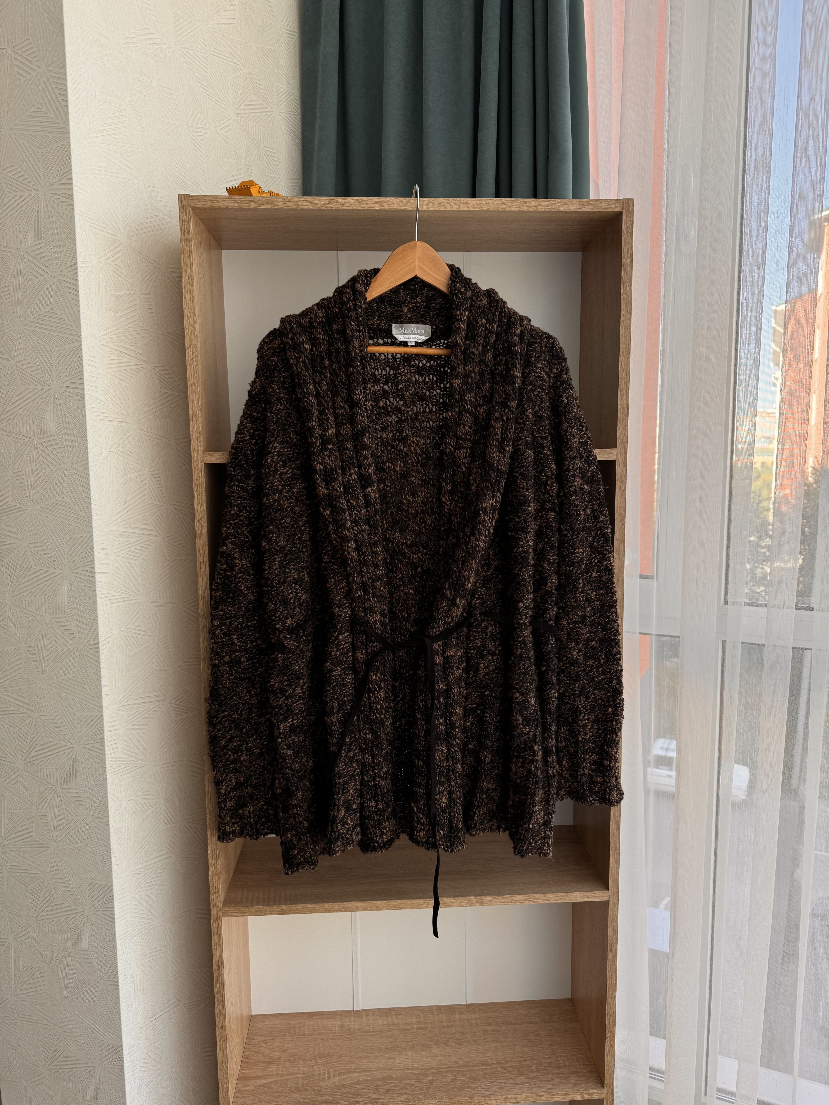 Max Mara Vintage Max Mara Giacca Brown Lana Virgin Wool Cardigan Size M / US 6-8 / IT 42-44 - 5 Thumbnail