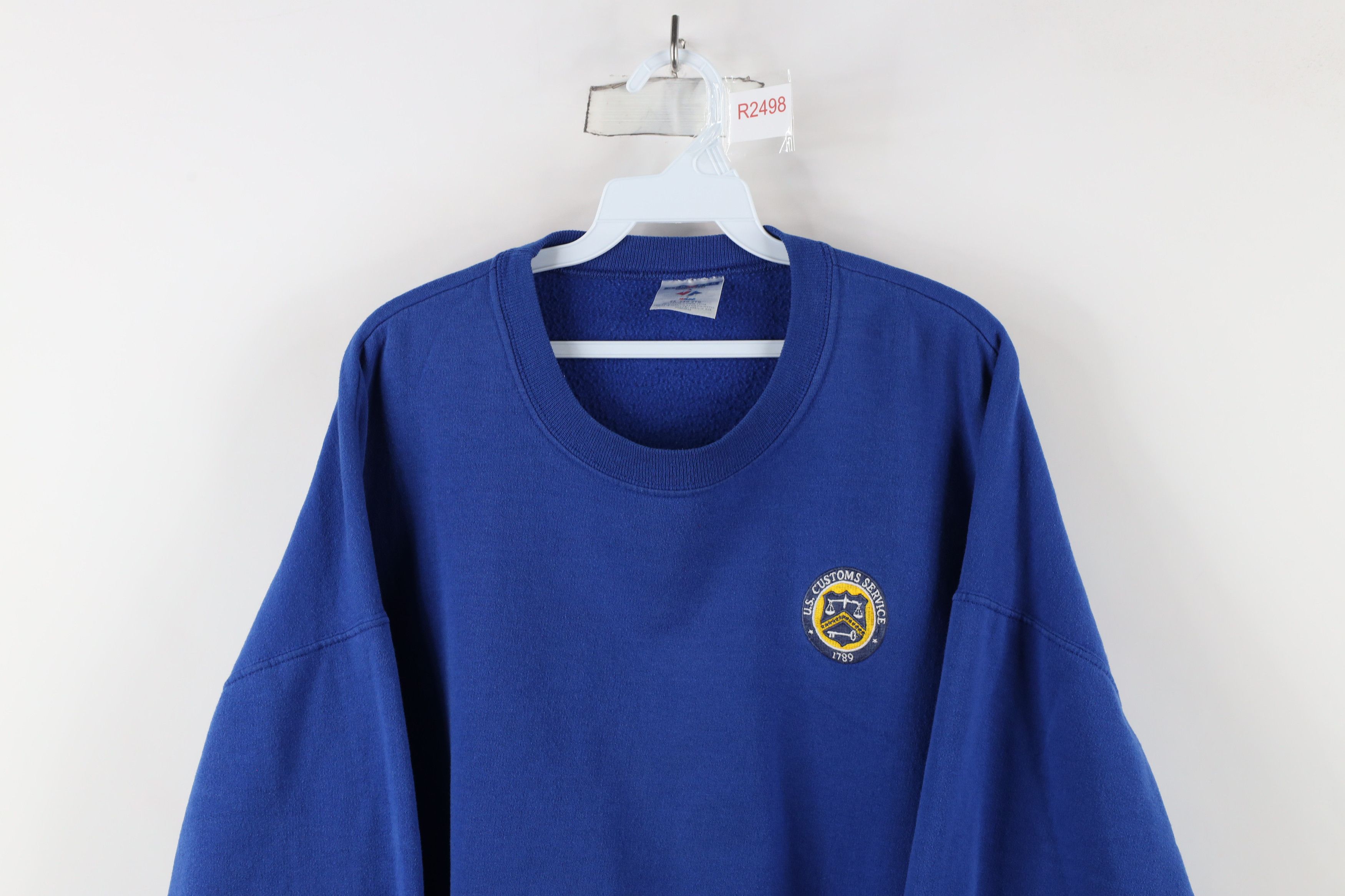 Vintage Vintage 90s Streetwear Customs Service Crewneck Sweatshirt Size US XXL / EU 58 / 5 - 2 Thumbnail