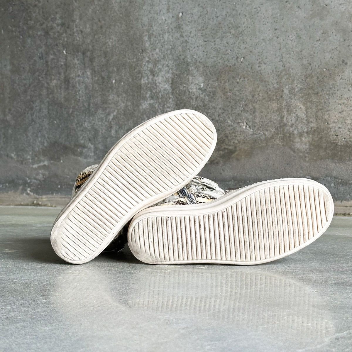 Rick Owens 2018 Rick Owens Python Snake Skin Geobasket Sneakers Size US 10.5 / EU 43-44 - 5 Thumbnail