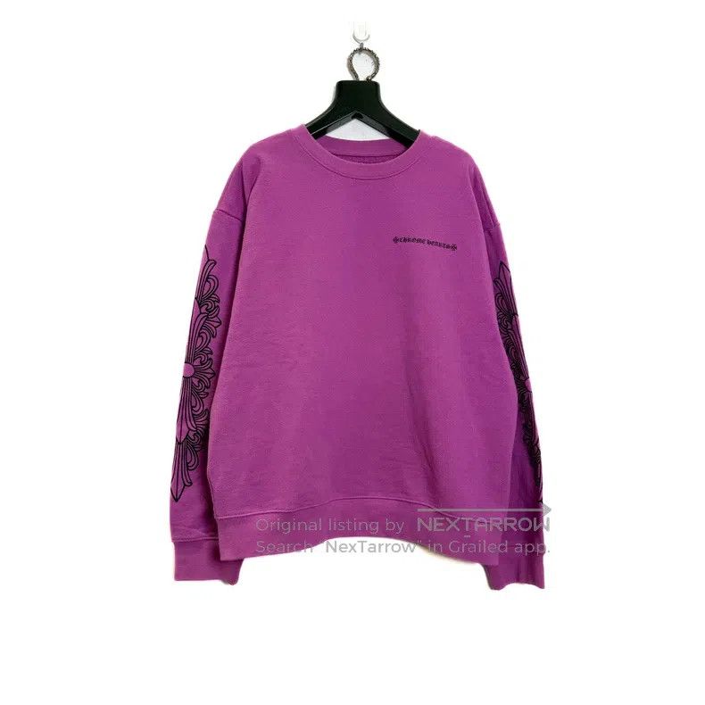 Chrome Hearts CHROME HEARTS Size XL Purple graffiti sweater Size US XL / EU 56 / 4 - 2 Thumbnail