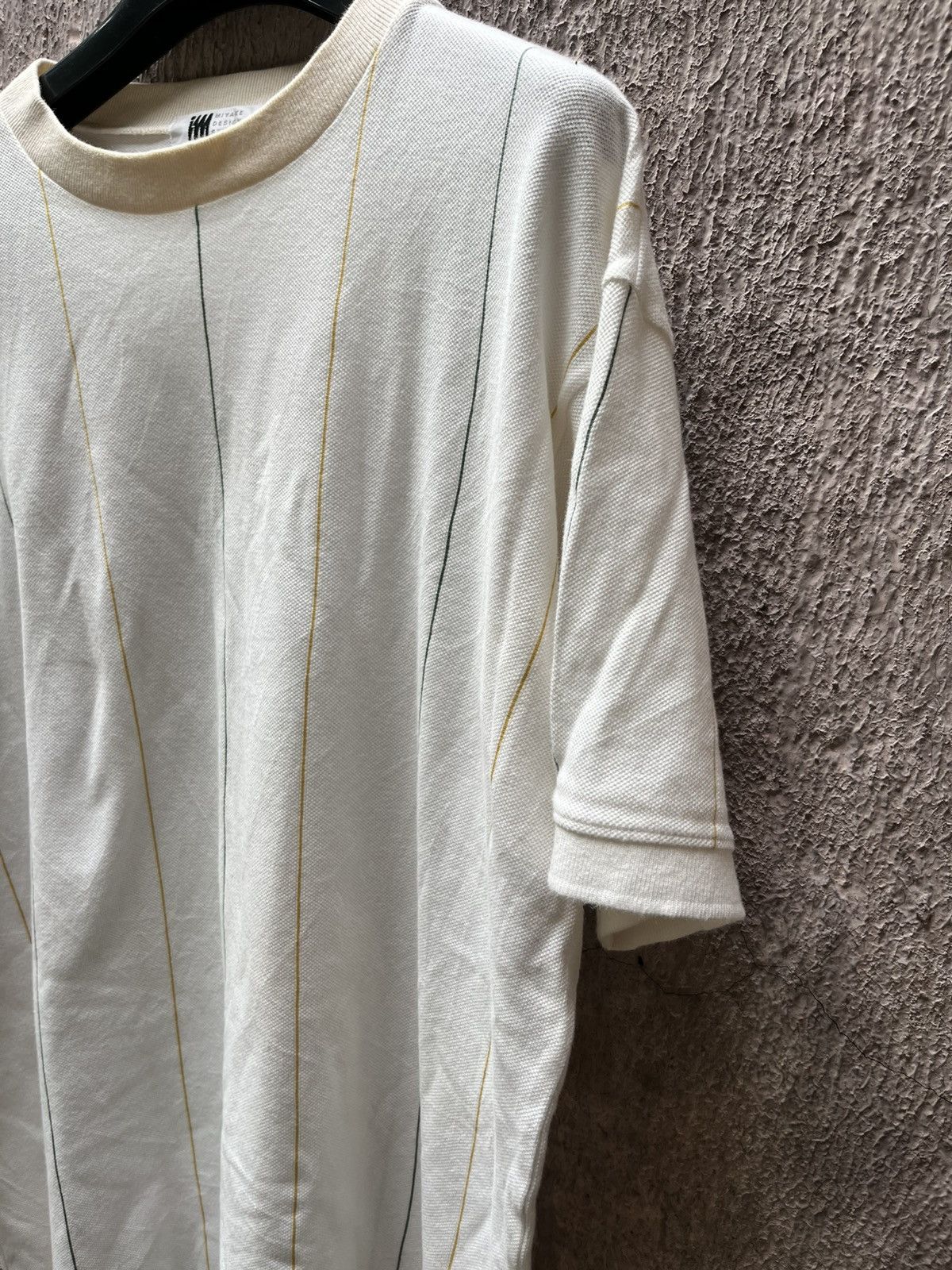 Issey Miyake Vintage Issey Miyake Stripe Tshirt Size US L / EU 52-54 / 3 - 3 Thumbnail