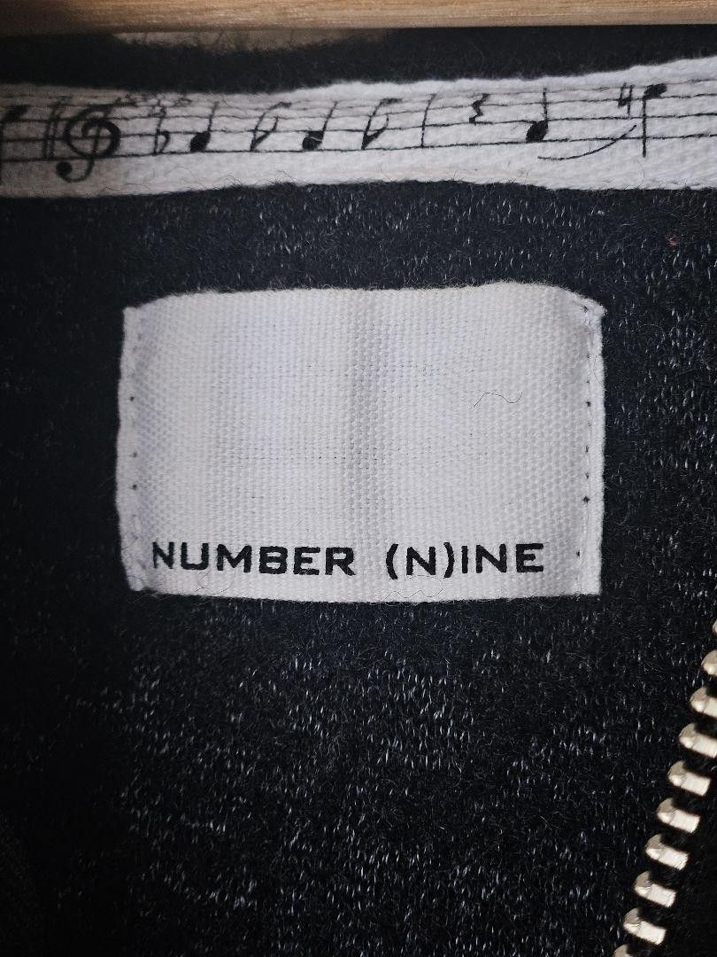 Number (N)ine Logo Half Zip Wool Hoodie Size US M / EU 48-50 / 2 - 3 Thumbnail