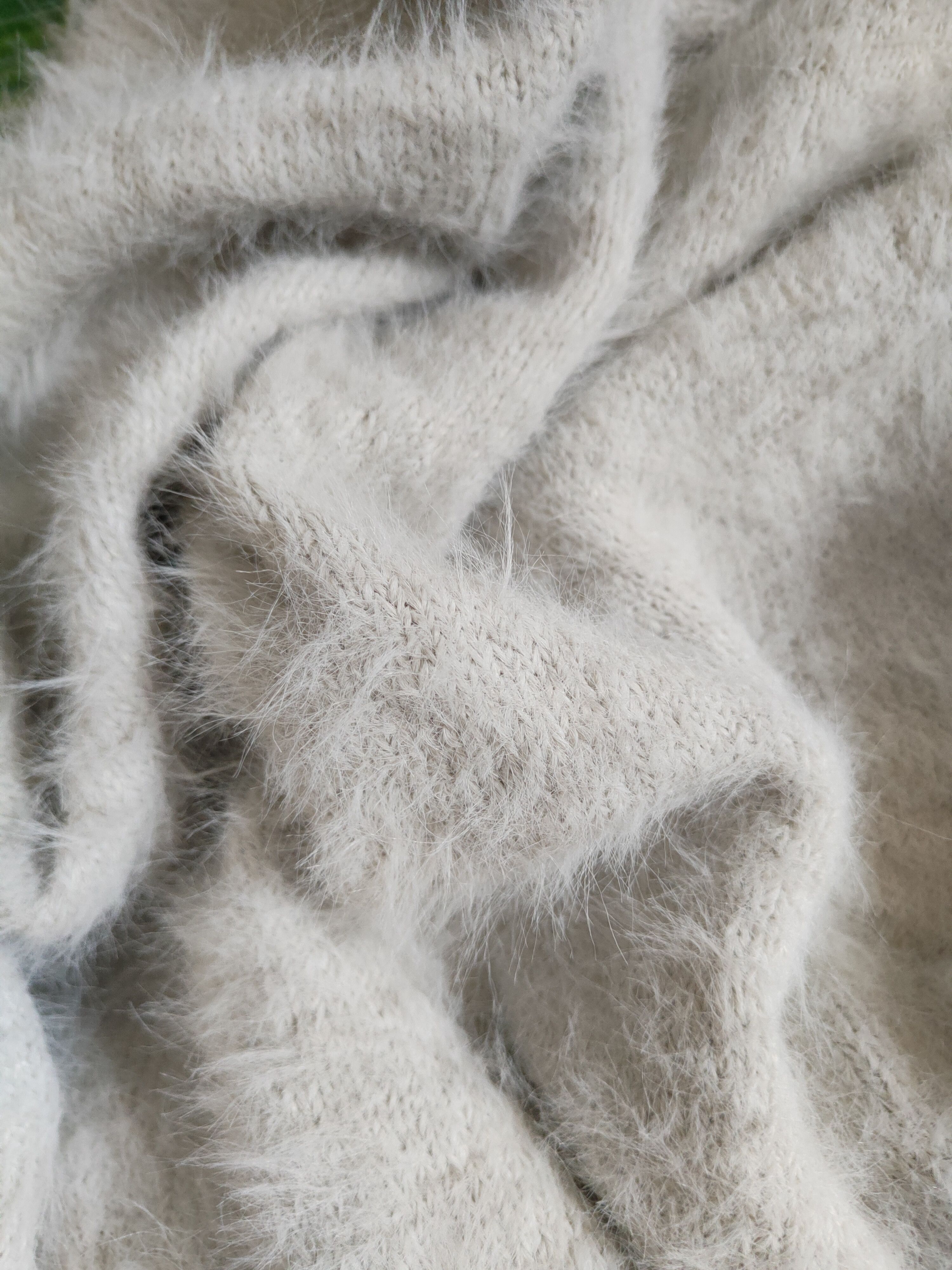 Vintage Glacier Light Gray Fur Mohair Knitwear Cardigan Size L / US 10 / IT 46 - 10 Thumbnail