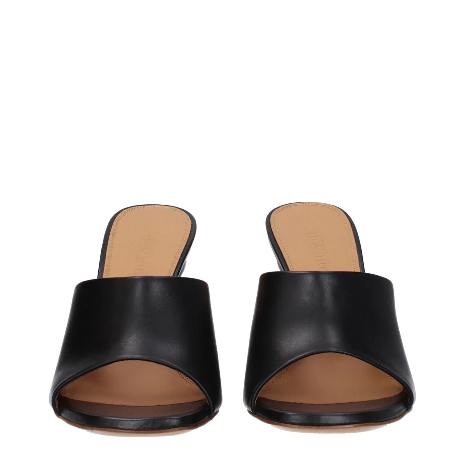 Off-White ob1o1e1124 Leather Sandals in Black Size US 10 / IT 40 - 3 Thumbnail