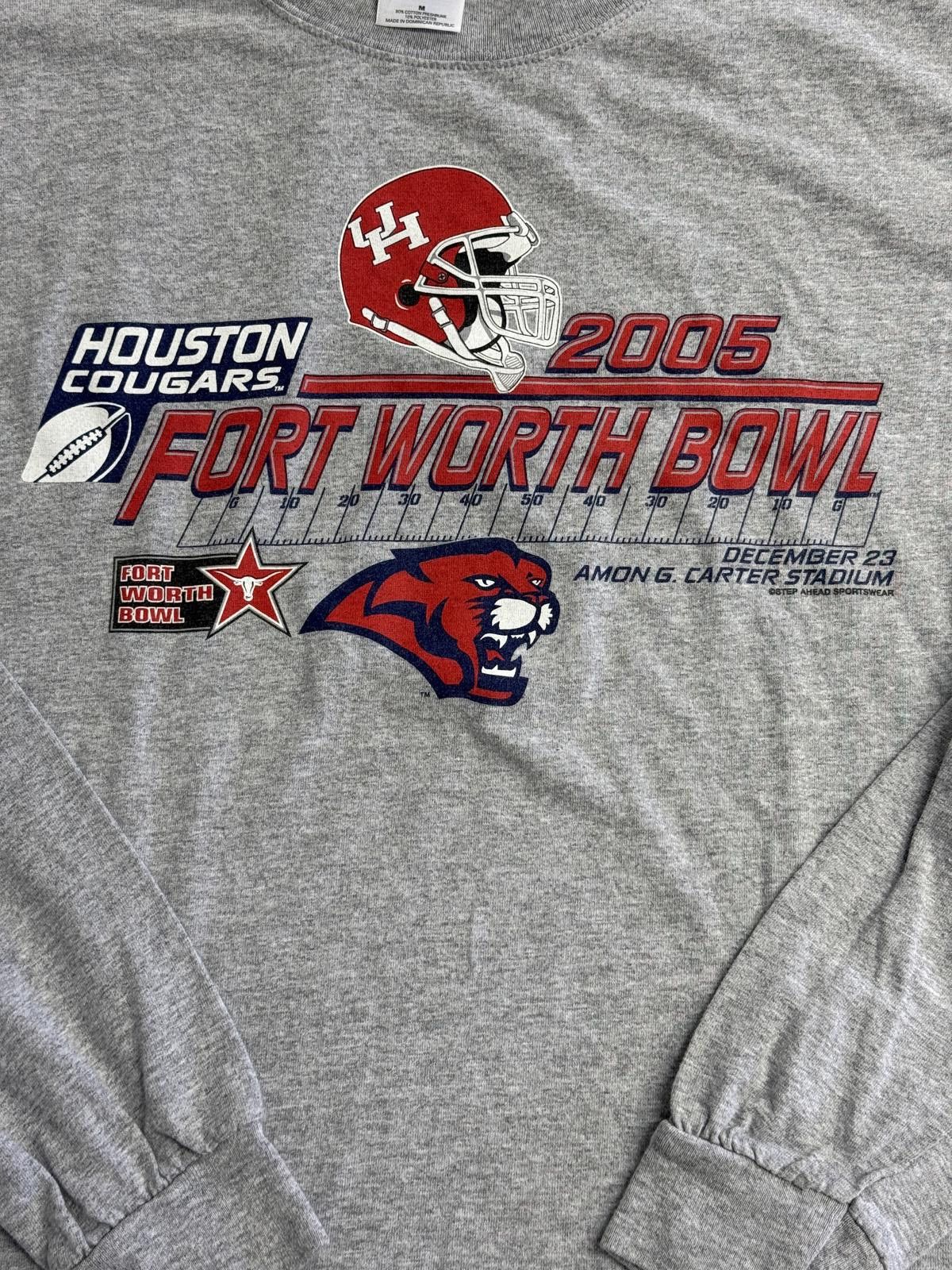 Gildan VTG Houston Cougars Football Fort Worth Bowl 2005 M Size US M / EU 48-50 / 2 - 3 Thumbnail