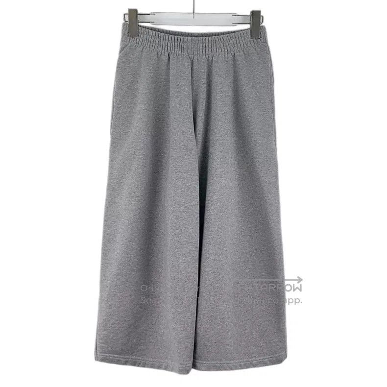 Balenciaga Balenciaga Size XXS Gray cotton casual wide leg seven-quar Size US 27 - 1 Thumbnail