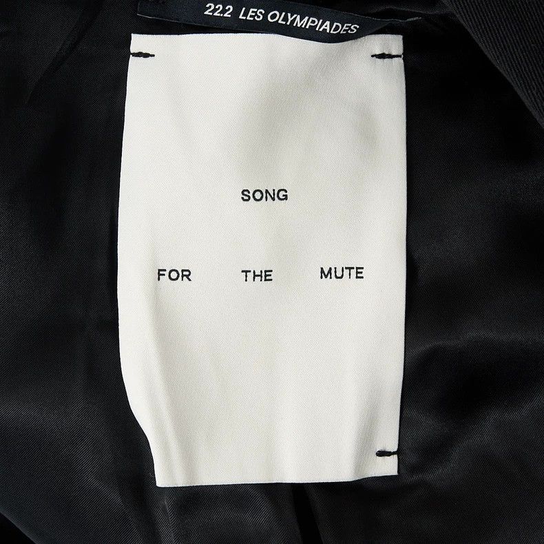 Song For The Mute Song For The Mute pure black embroidered suit Size 46R - 6 Thumbnail
