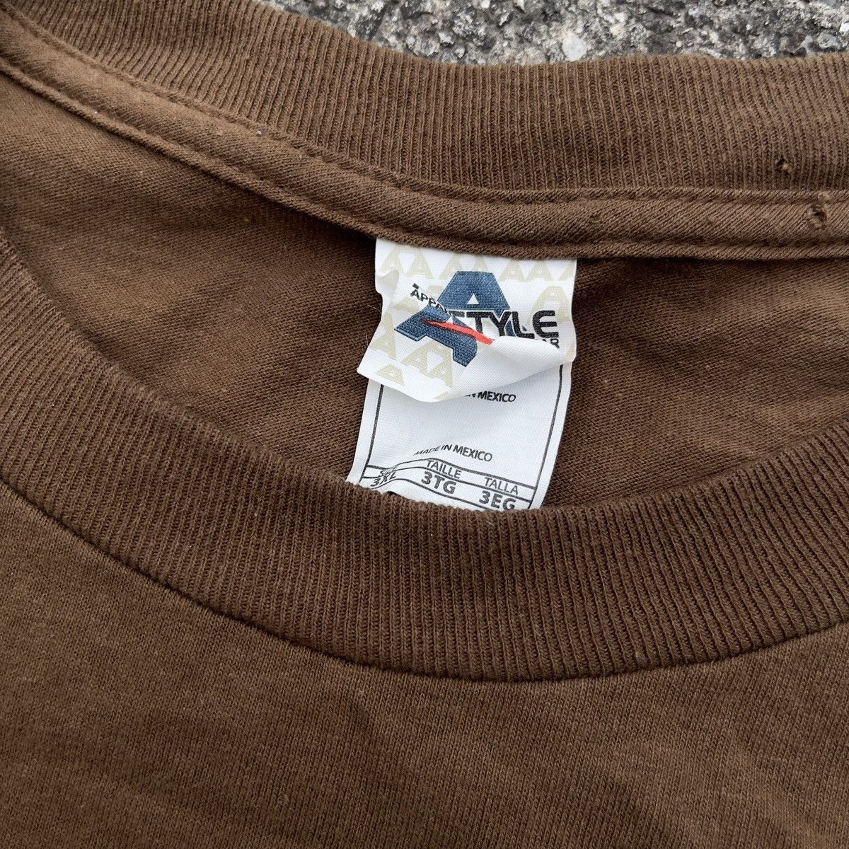 Alstyle × Vintage Vintage AALstyles Long Sleeve Coffee Brown Shirt Size US XXL / EU 58 / 5 - 4 Thumbnail