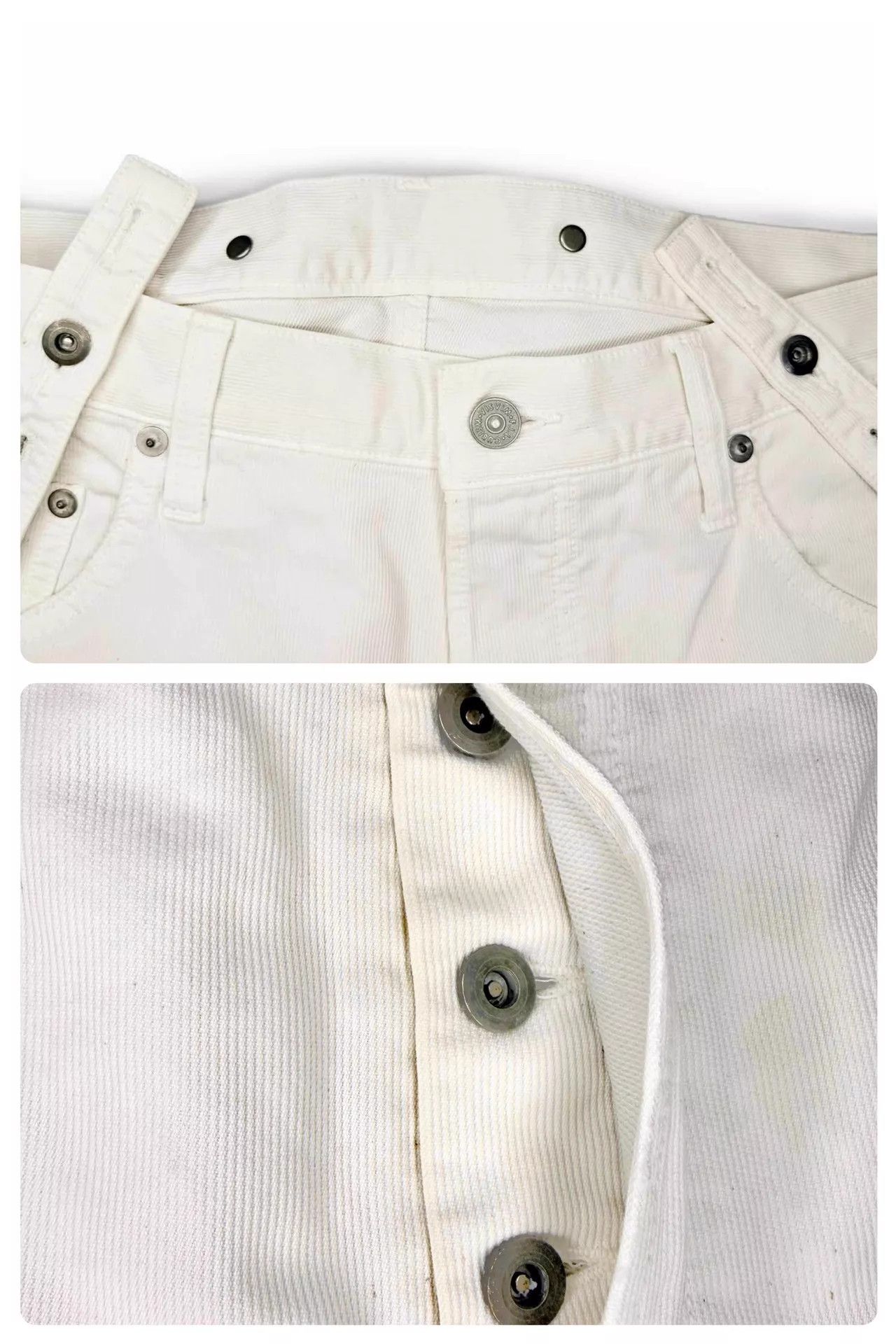 Visvim VISVIM 22SS FLUXUS 17 Dry Pique Overalls Ivory 2 Size US 32 / EU 48 - 4 Thumbnail