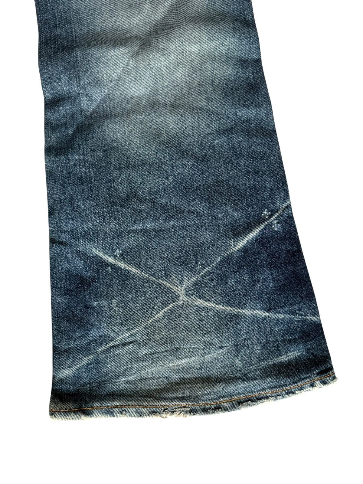 Tornado Mart Flared Jeans Sanford Distressed Faded Bootcut Denim Size US 31 - 17 Thumbnail