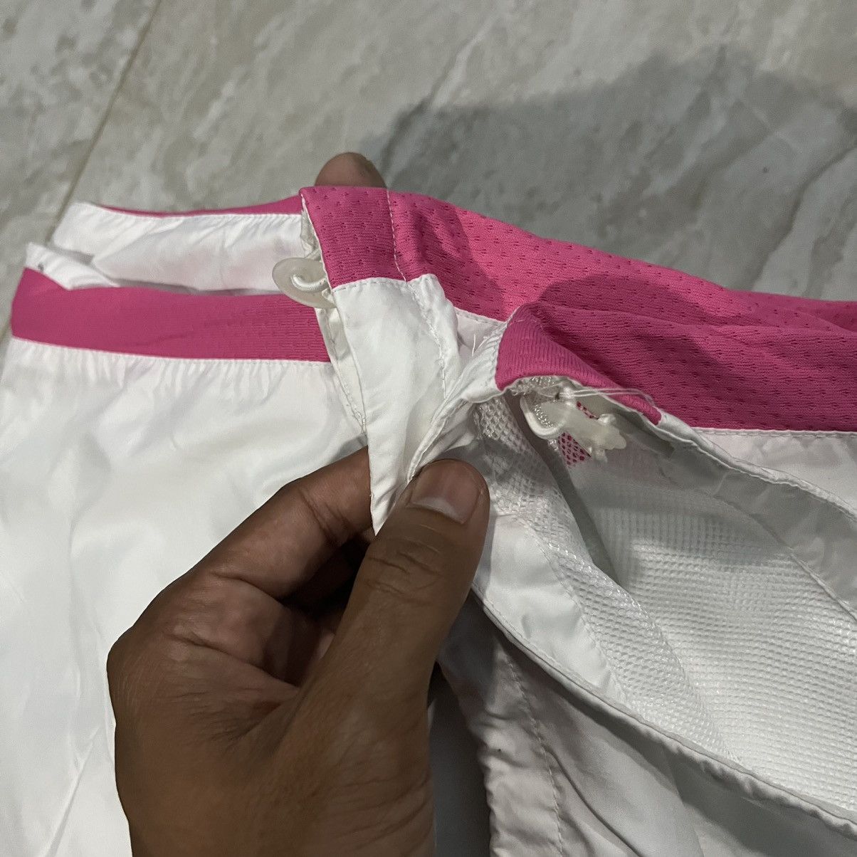 Nike Nike Women White Pink Track Pant Size 27" / US 4 / IT 40 - 13 Thumbnail