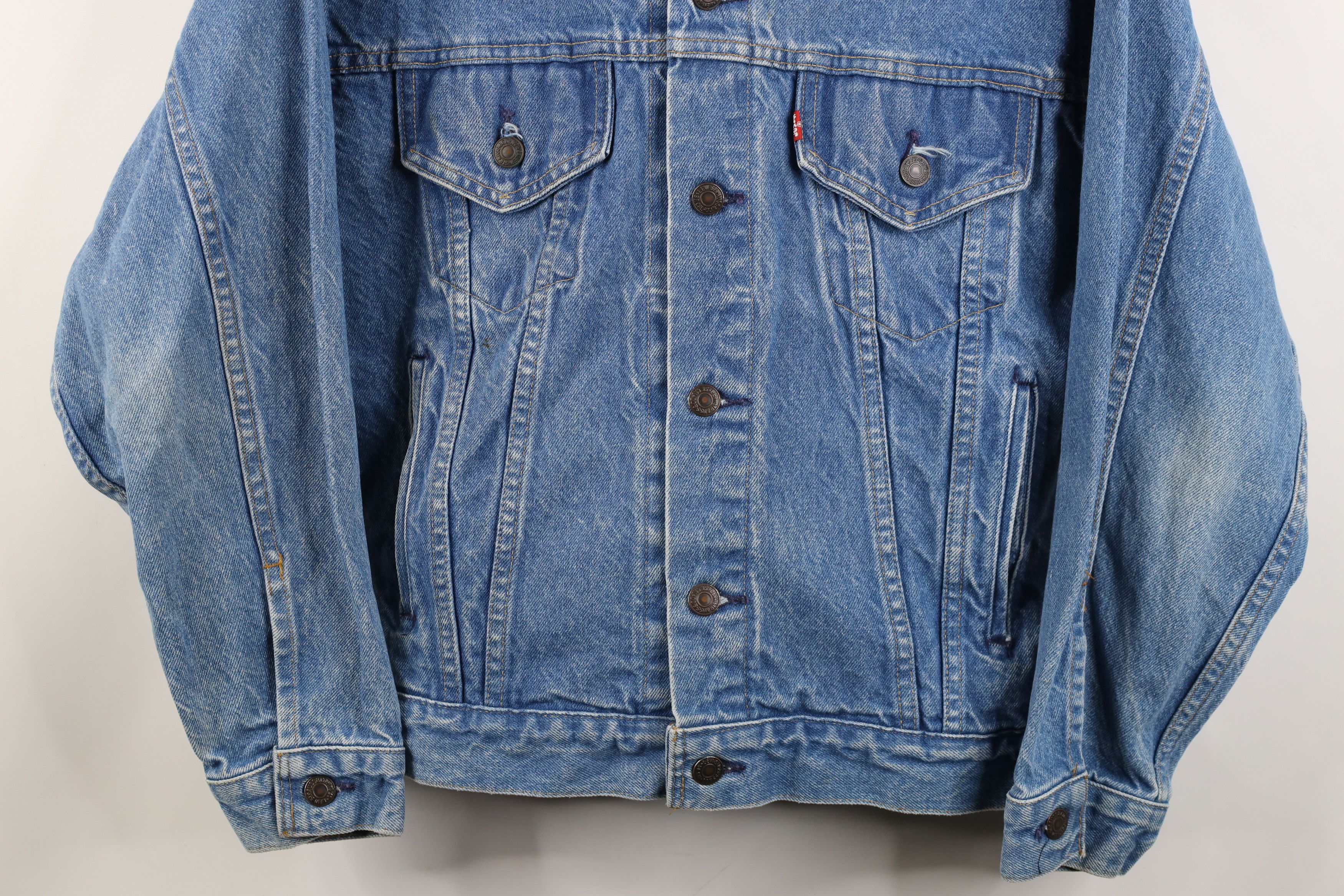 Levi's Vintage 80s Levis 70506 0216 Denim Trucker Jacket USA Size US S / EU 44-46 / 1 - 3 Thumbnail