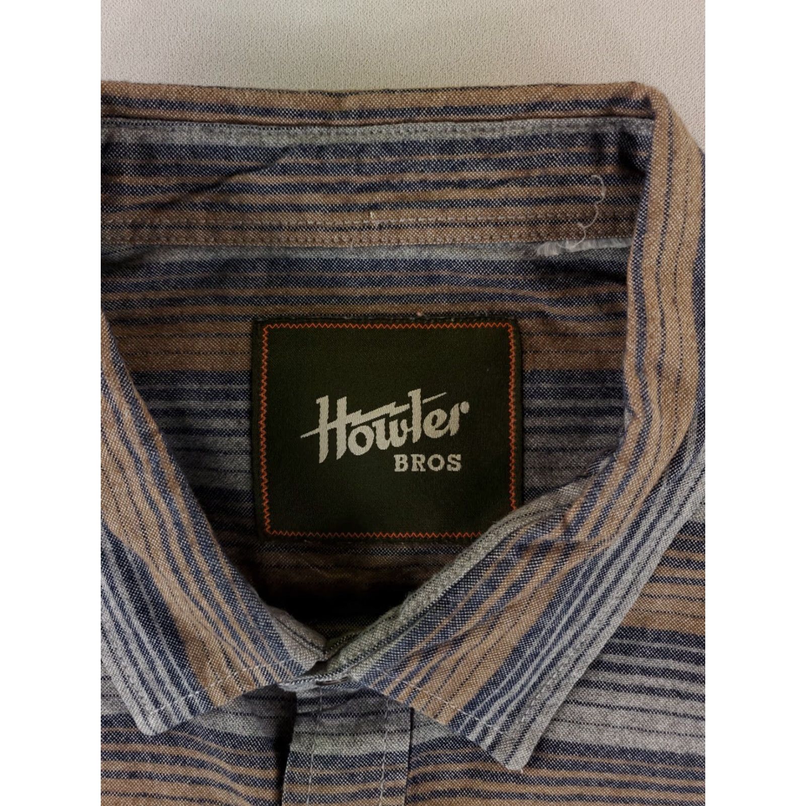 Howler Brothers Howler Bros Shirt Flannel Button Up Long Sleeve Mens XXL Gray Blue Brown Size US XXL / EU 58 / 5 - 2 Thumbnail