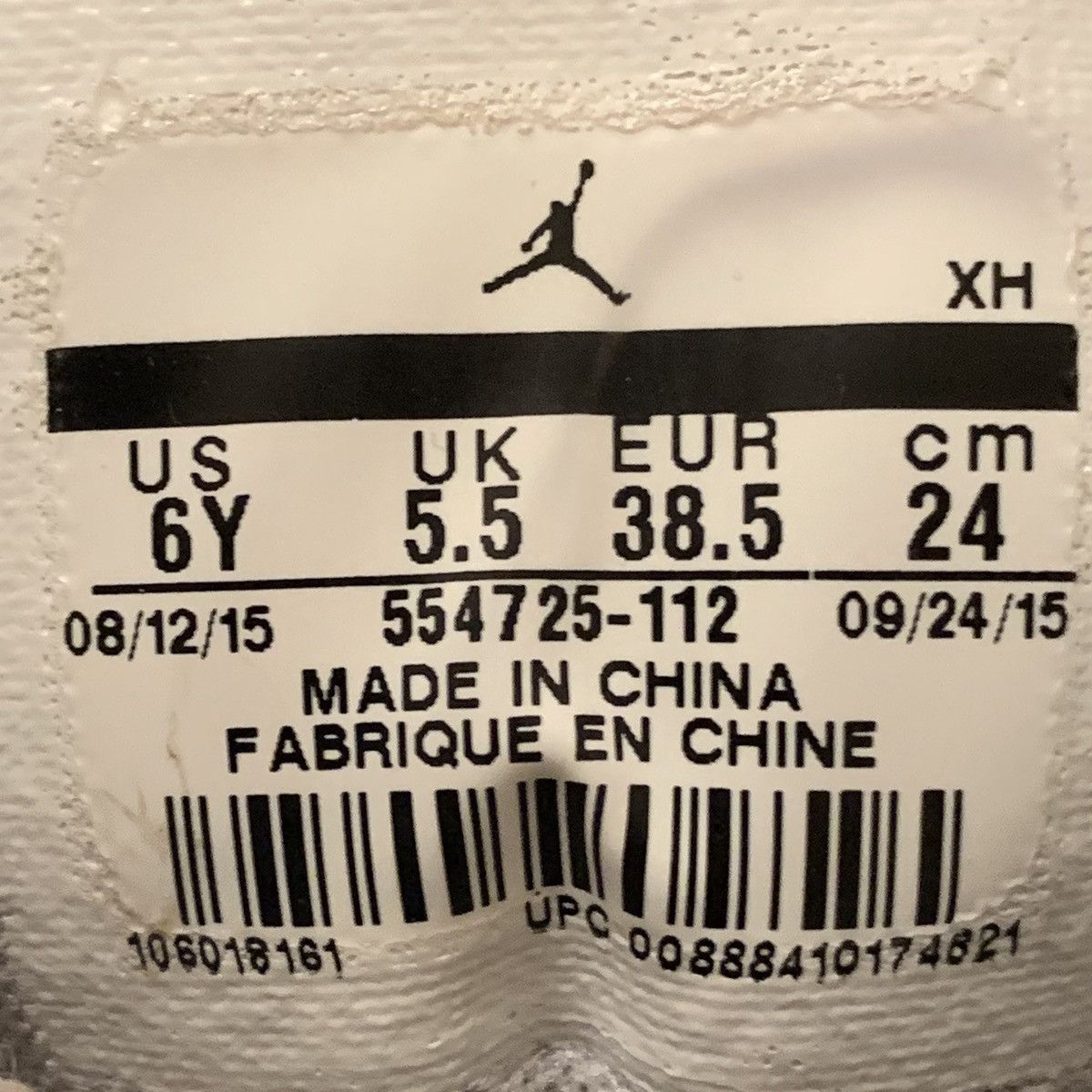 Jordan Brand Vintage Y2K Air Jordan 1 Retro Mid White Wolf Grey Sneakers Size US 6 / EU 39 - 6 Thumbnail
