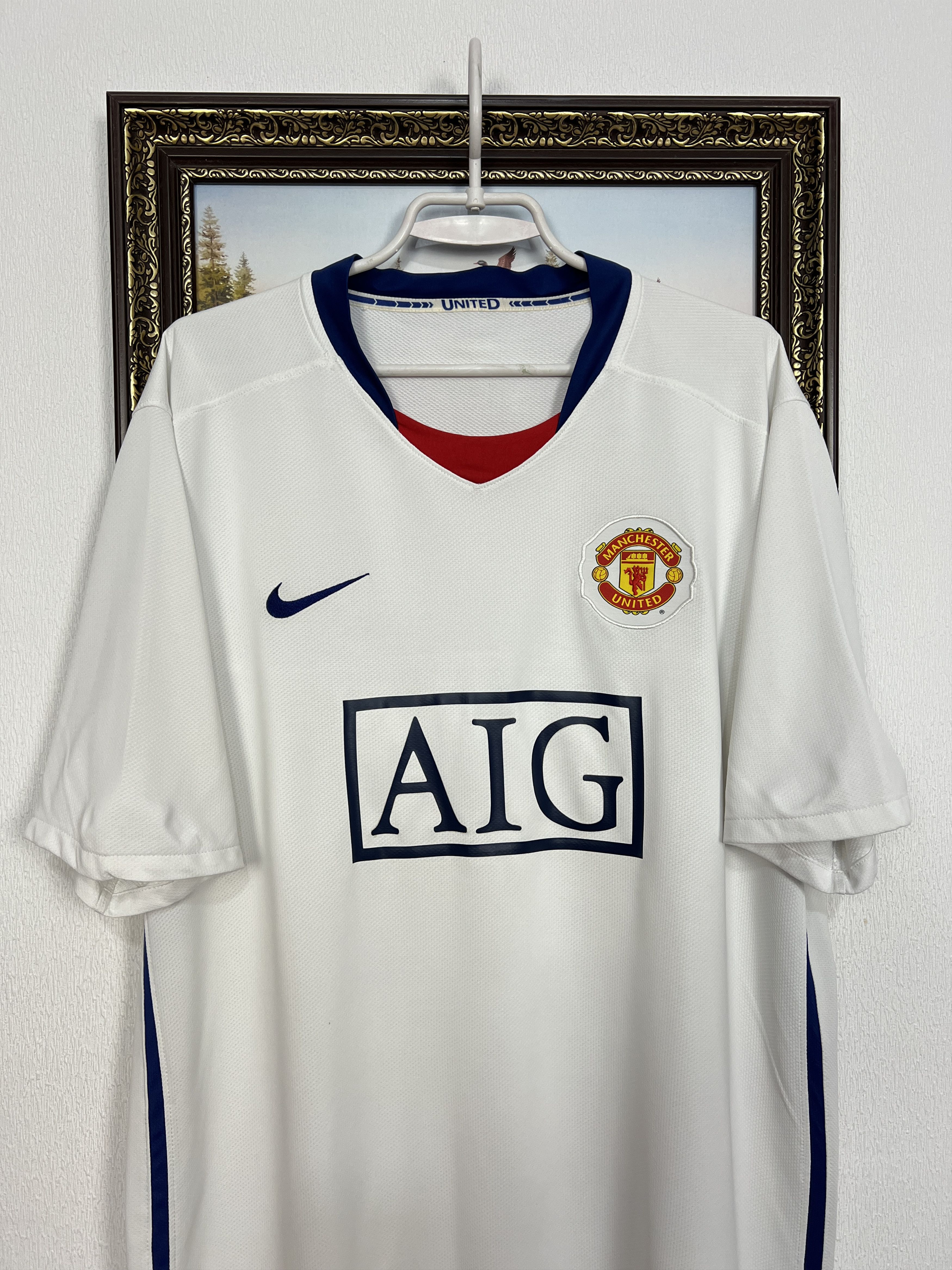 Nike Manchester United Away football shirt Soccer Jersey Trikot Size US XXL / EU 58 / 5 - 2 Thumbnail