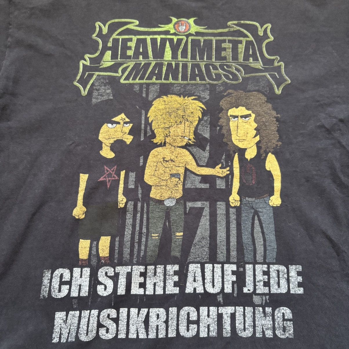 Hysteric Glamour Vintage 00’s Distressed Heavy Metal Maniacs T-Shirt ERD Punk Size US XL / EU 56 / 4 - 5 Thumbnail