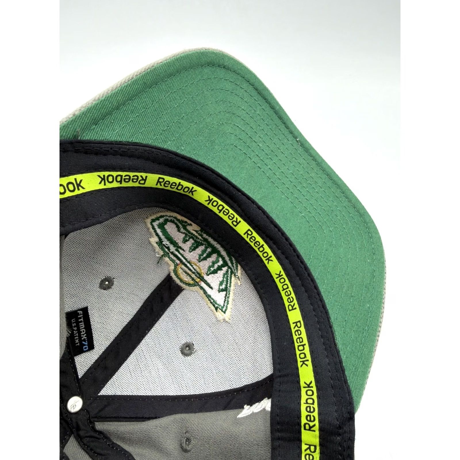 Reebok Reebok Center Ice Minnesota Wild Hat Mens Green Gray Cap NHL Hockey Checkered S/M XS? Size ONE SIZE - 6 Thumbnail